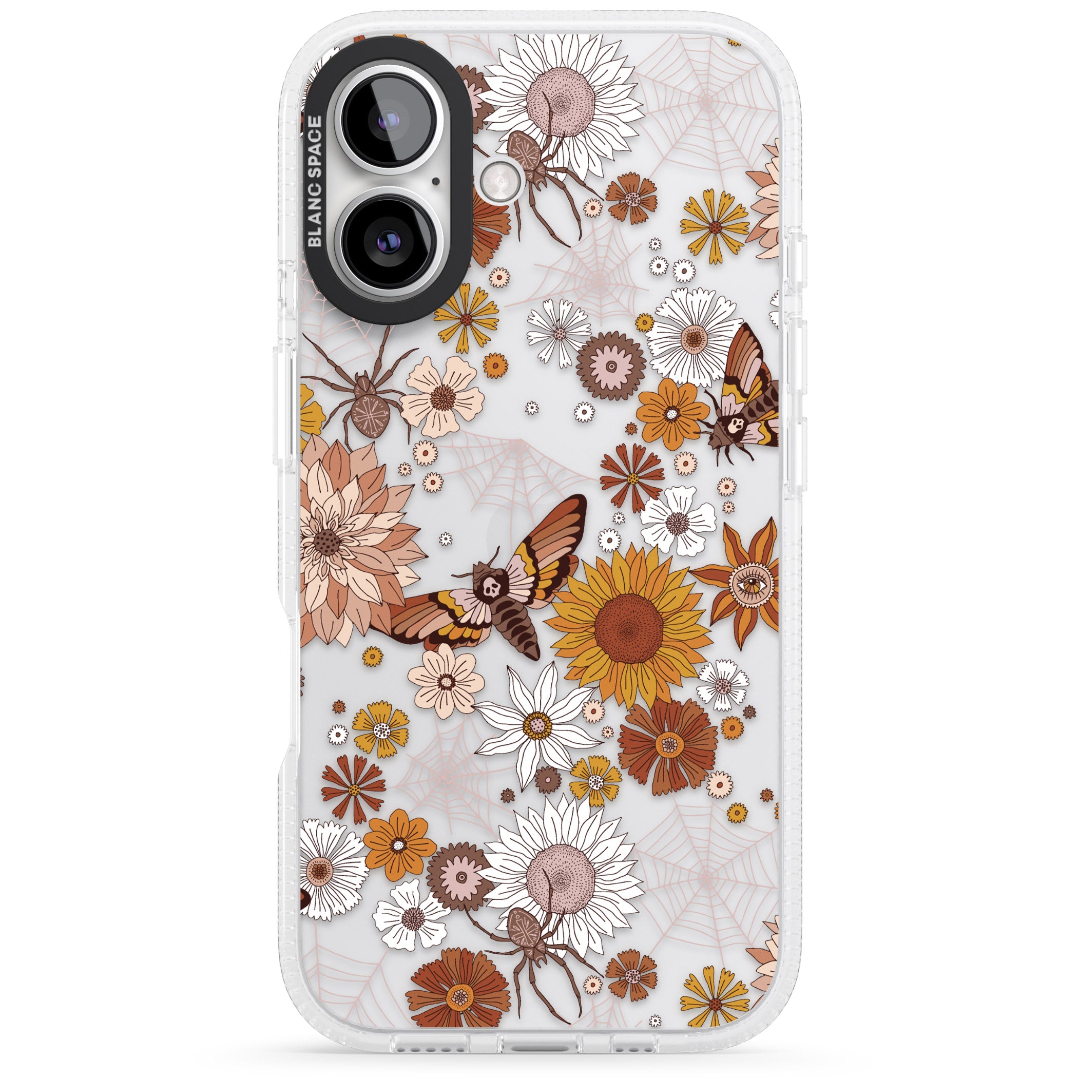 Halloween Wildlife iPhone 16 / 16 Plus Clear Case Impact Air - Blanc Space