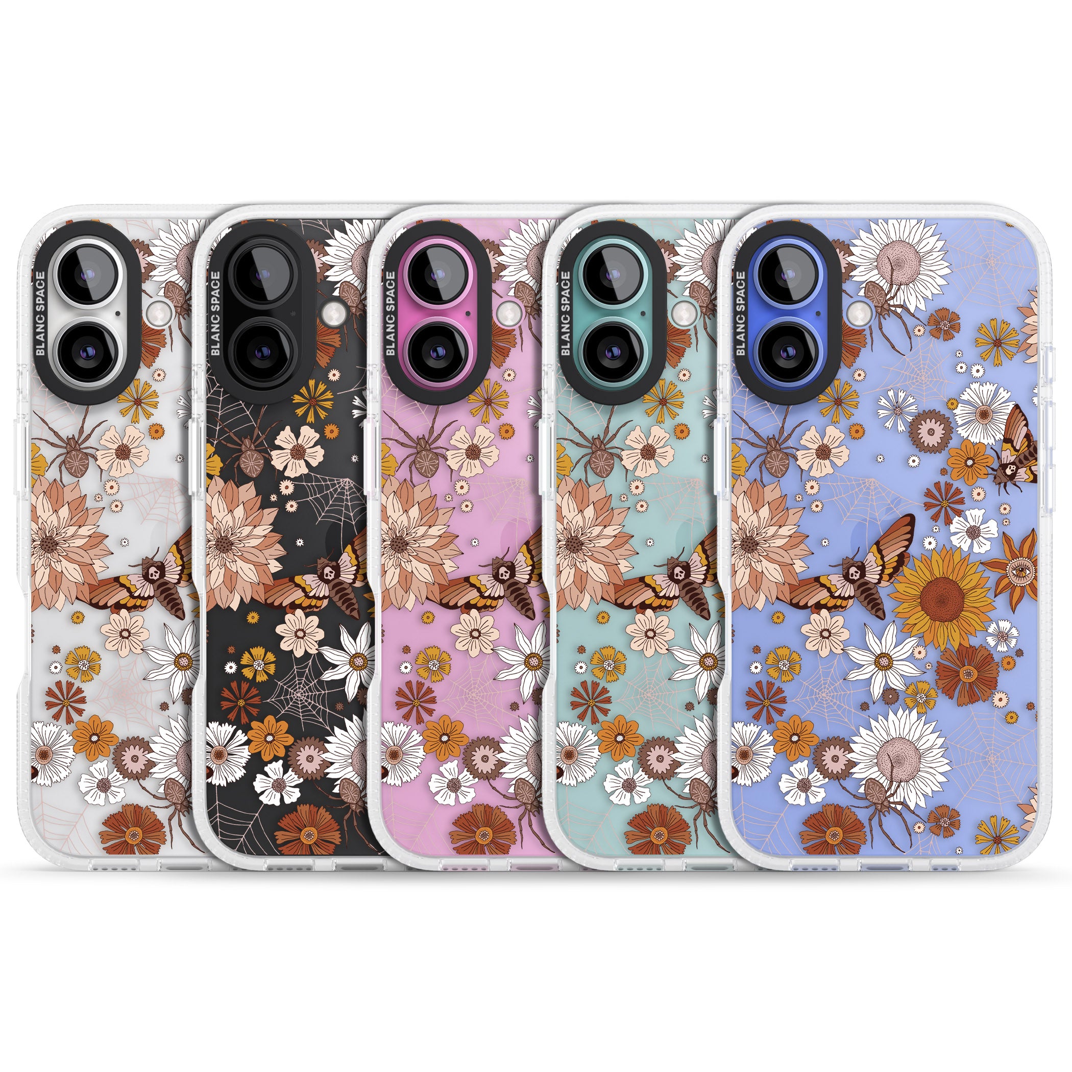 Halloween Wildlife iPhone 16 / 16 Plus Clear Case Impact Air - Blanc Space