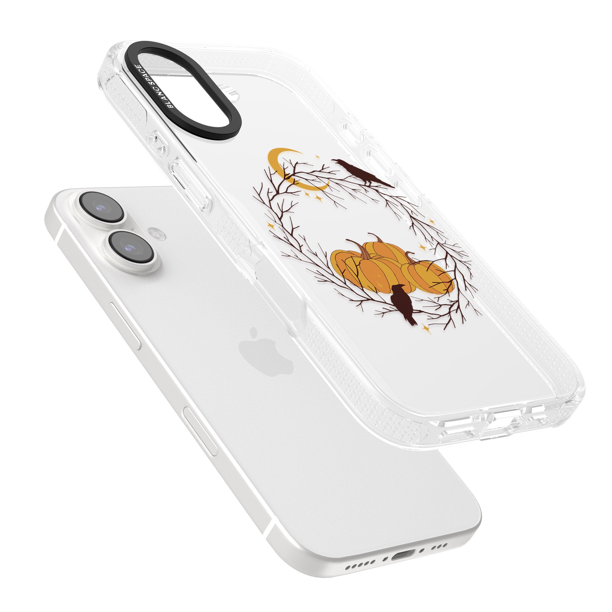 Pumpkin Patch iPhone 16 / 16 Plus Clear Case Impact Air - Blanc Space