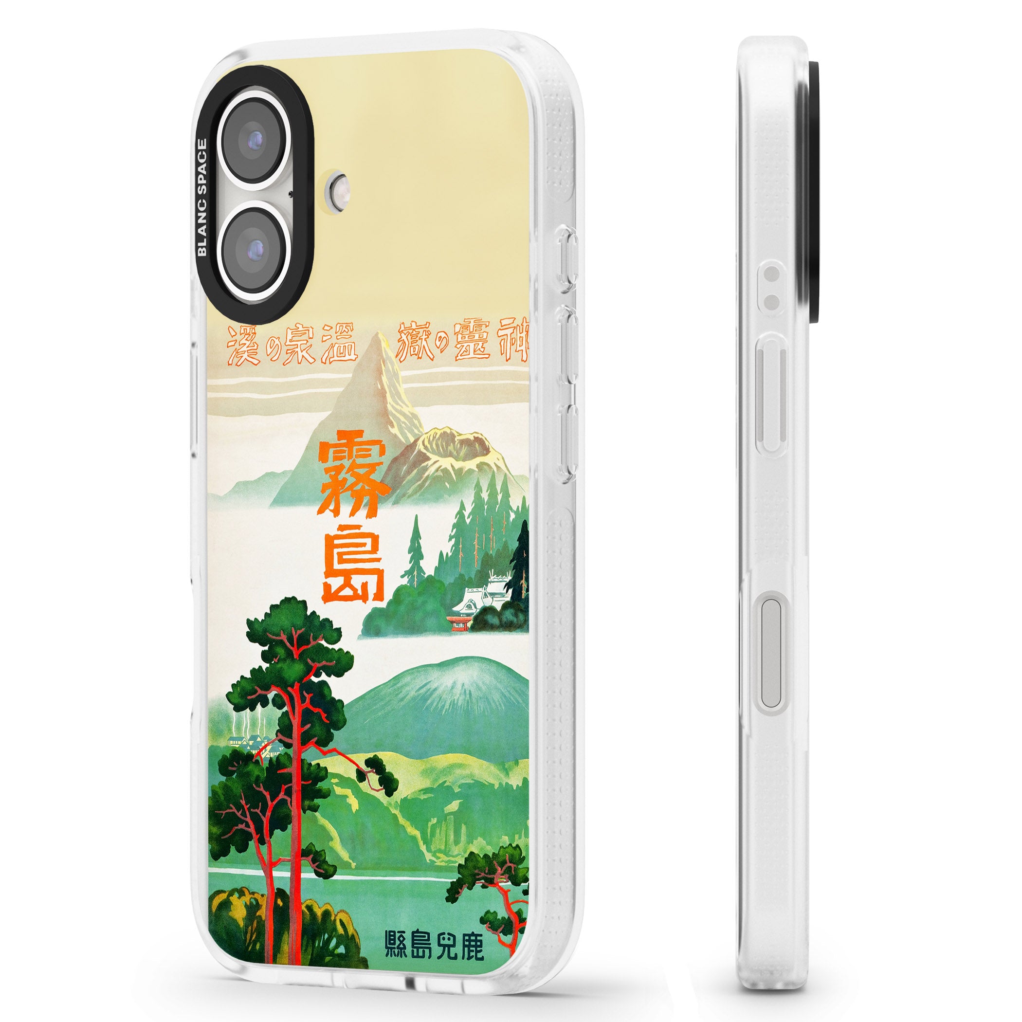Japan Travel Poster (1930s) iPhone 16 / 16 Plus Clear Case Impact Air - Blanc Space