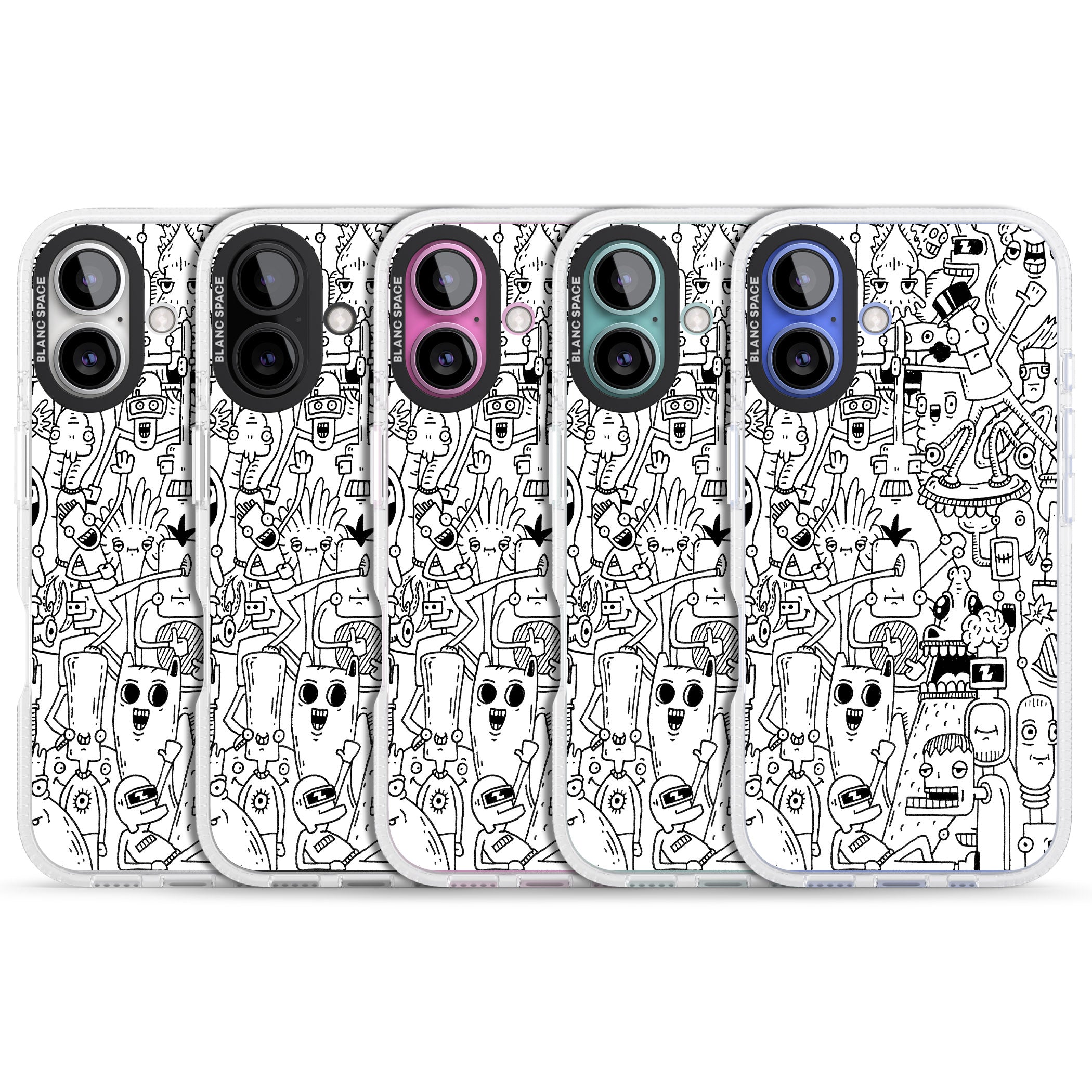 Stack Original iPhone 16 / 16 Plus Clear Case Impact Air - Blanc Space