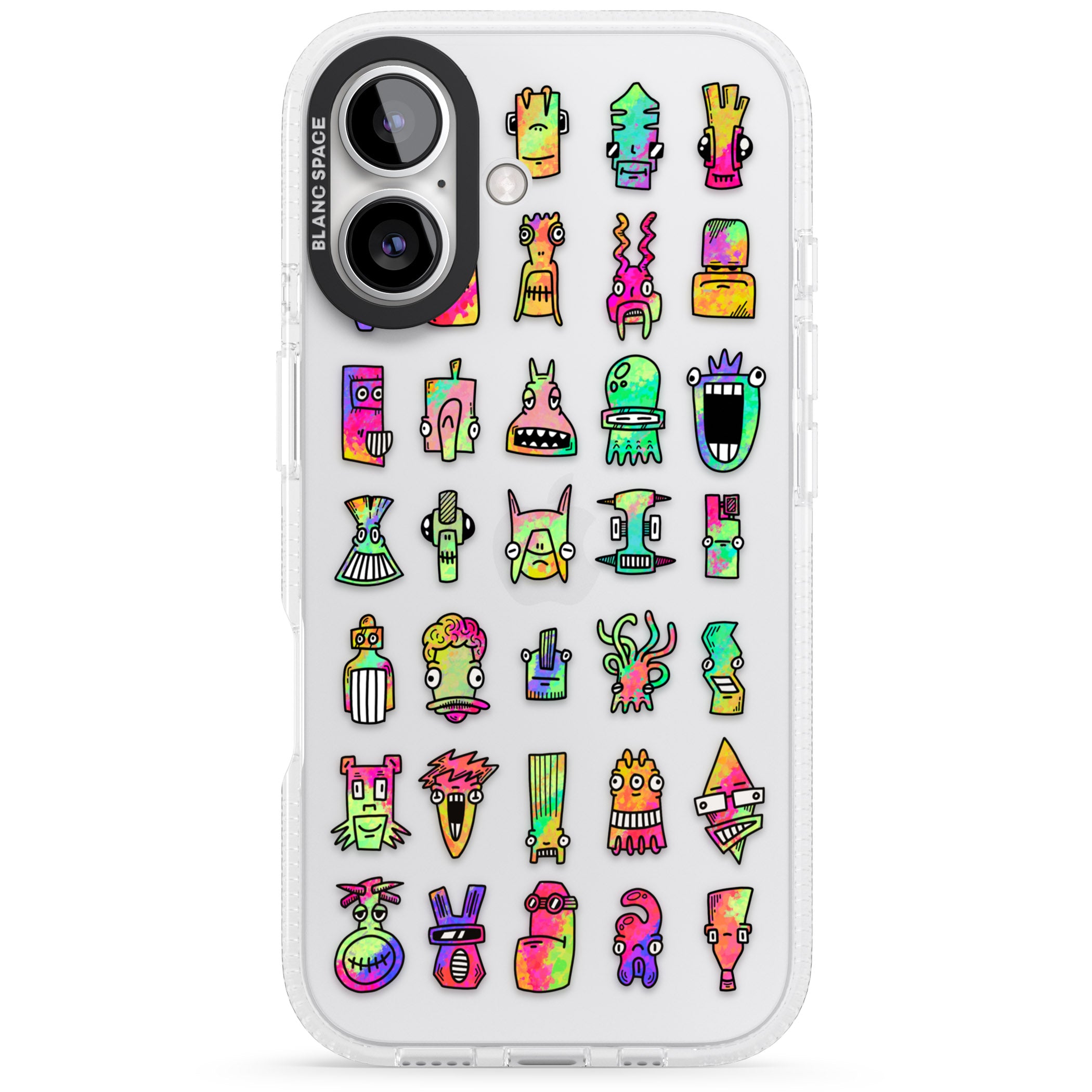 Splashy Friends iPhone 16 / 16 Plus Clear Case Impact Air - Blanc Space