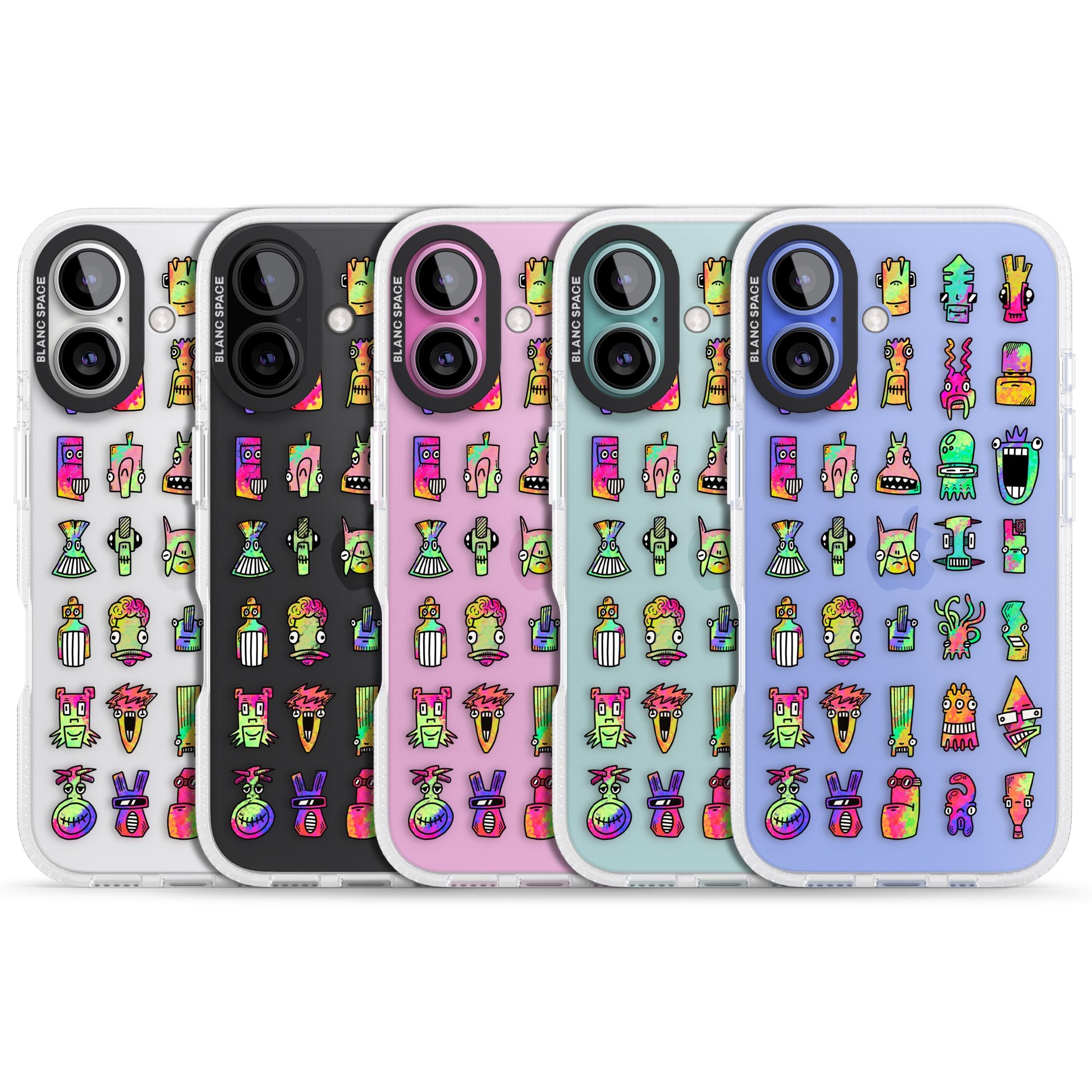 Splashy Friends iPhone 16 / 16 Plus Clear Case Impact Air - Blanc Space