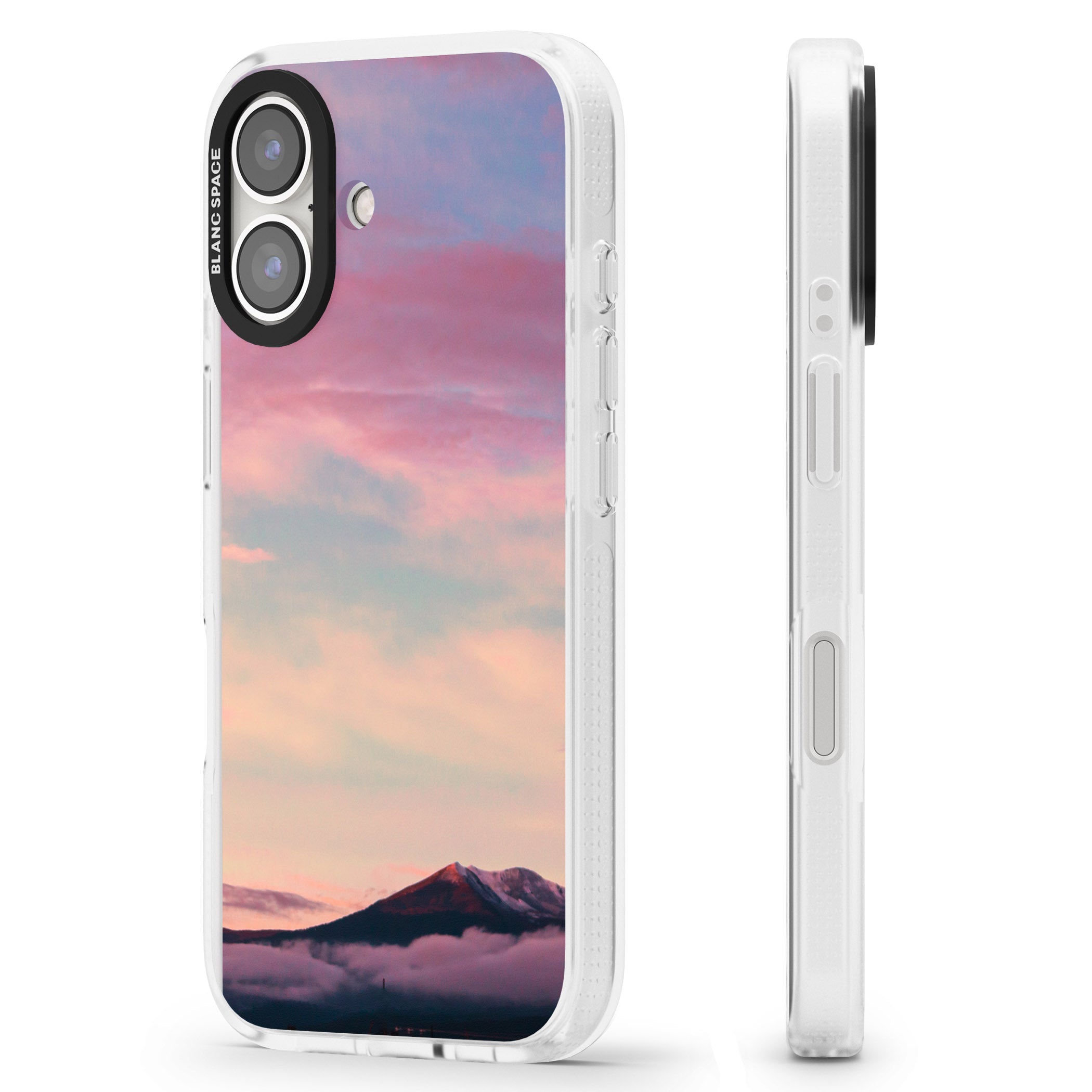 Cloudy Sunset Photograph iPhone 16 / 16 Plus Clear Case Impact Air - Blanc Space