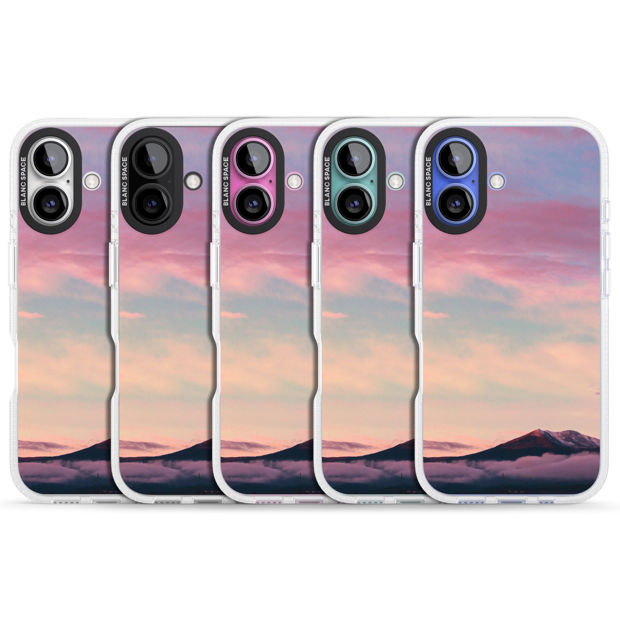 Cloudy Sunset Photograph iPhone 16 / 16 Plus Clear Case Impact Air - Blanc Space