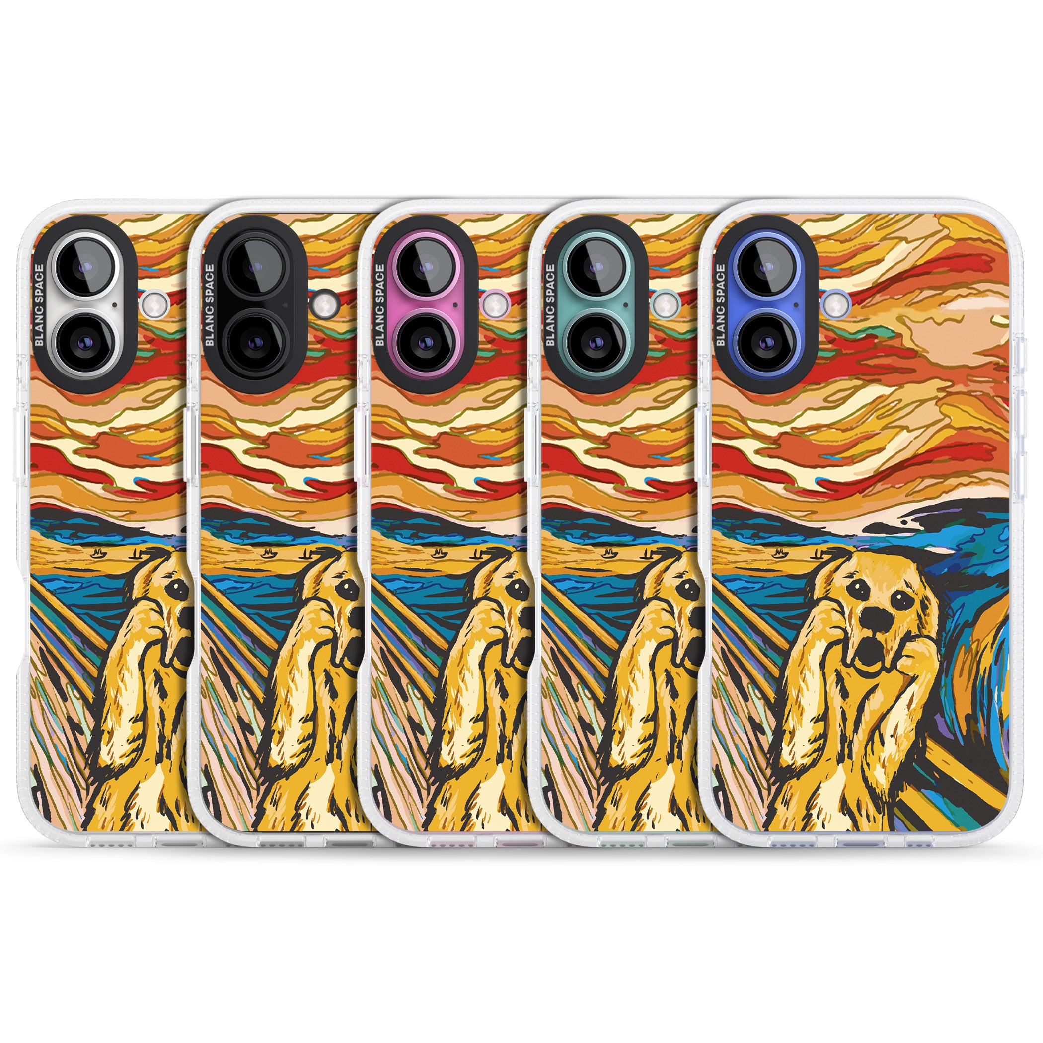 The Bark iPhone 16 / 16 Plus Clear Case Impact Air - Blanc Space