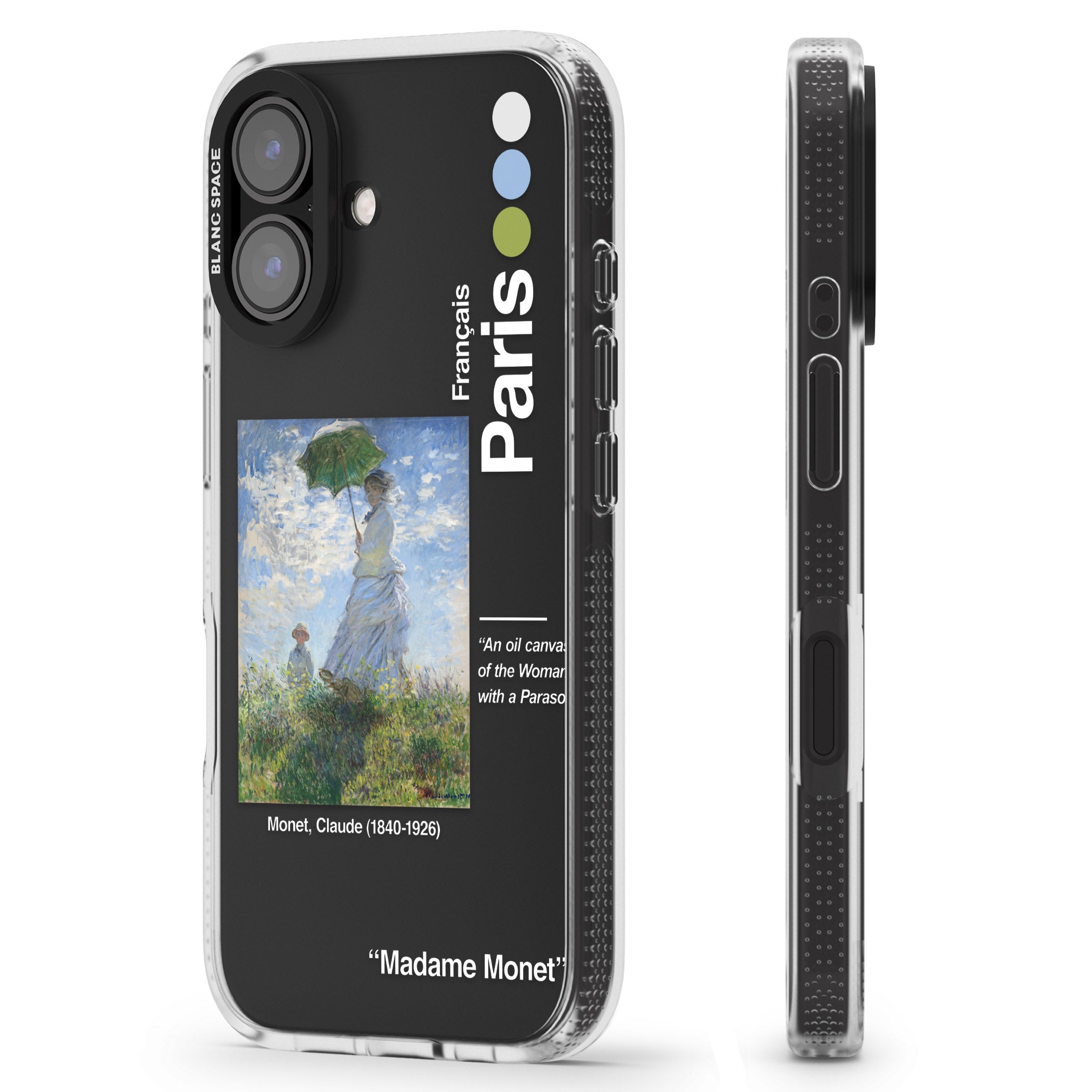 Madame Monet and Her Son iPhone 16 / 16 Plus Clear Case Impact Air - Blanc Space