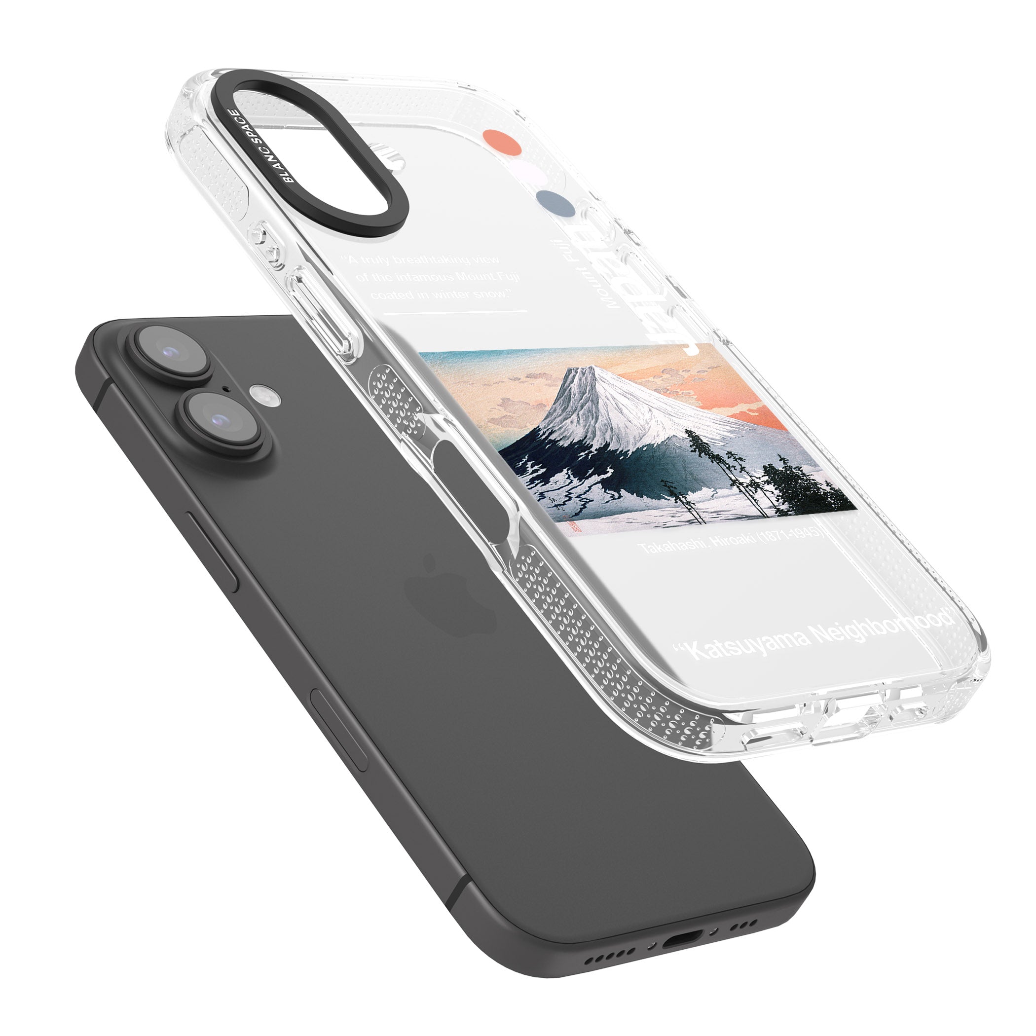 Katsuyama Neighborhood iPhone 16 / 16 Plus Clear Case Impact Air - Blanc Space