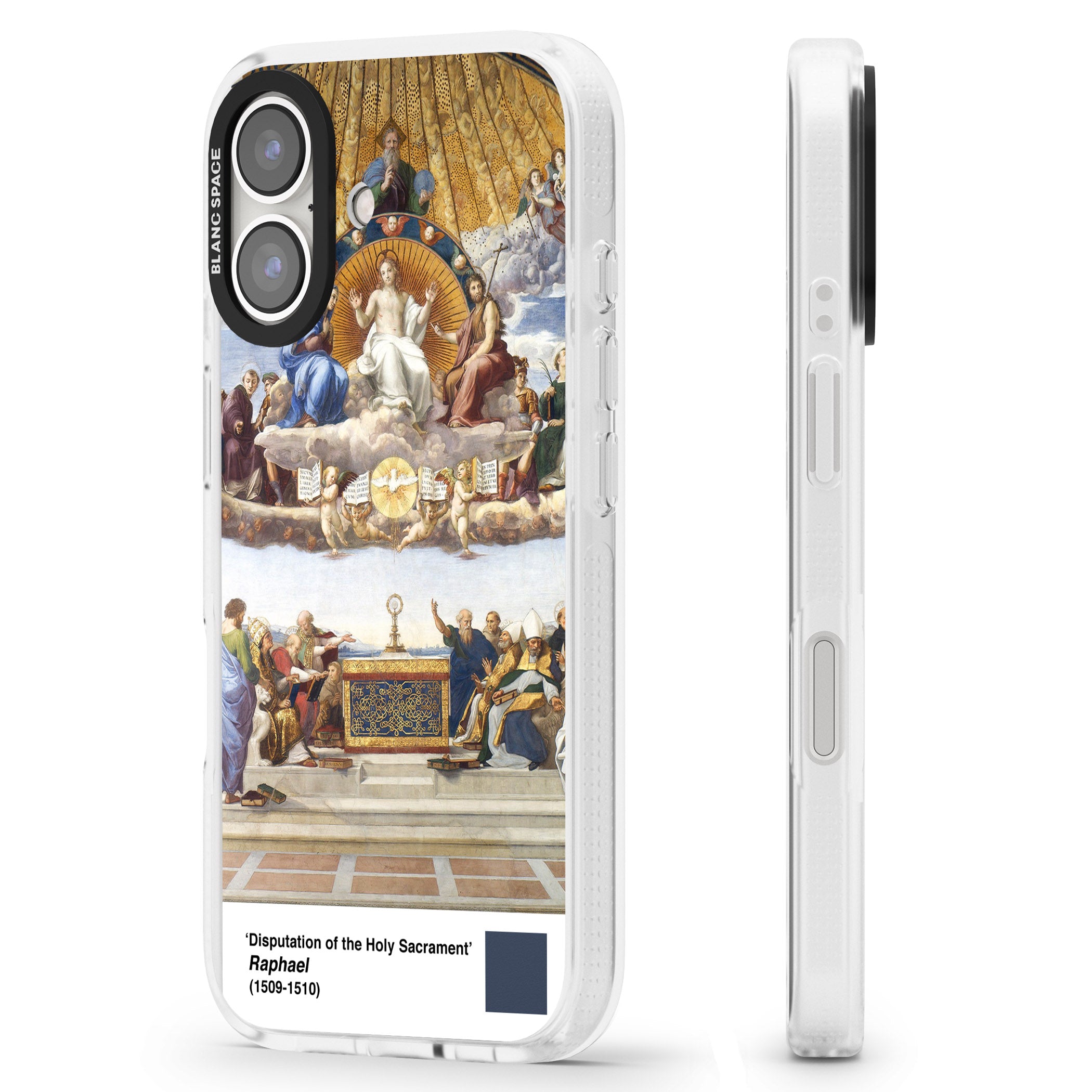 Disputation of the Holy Sacrament iPhone 16 / 16 Plus Clear Case Impact Air - Blanc Space