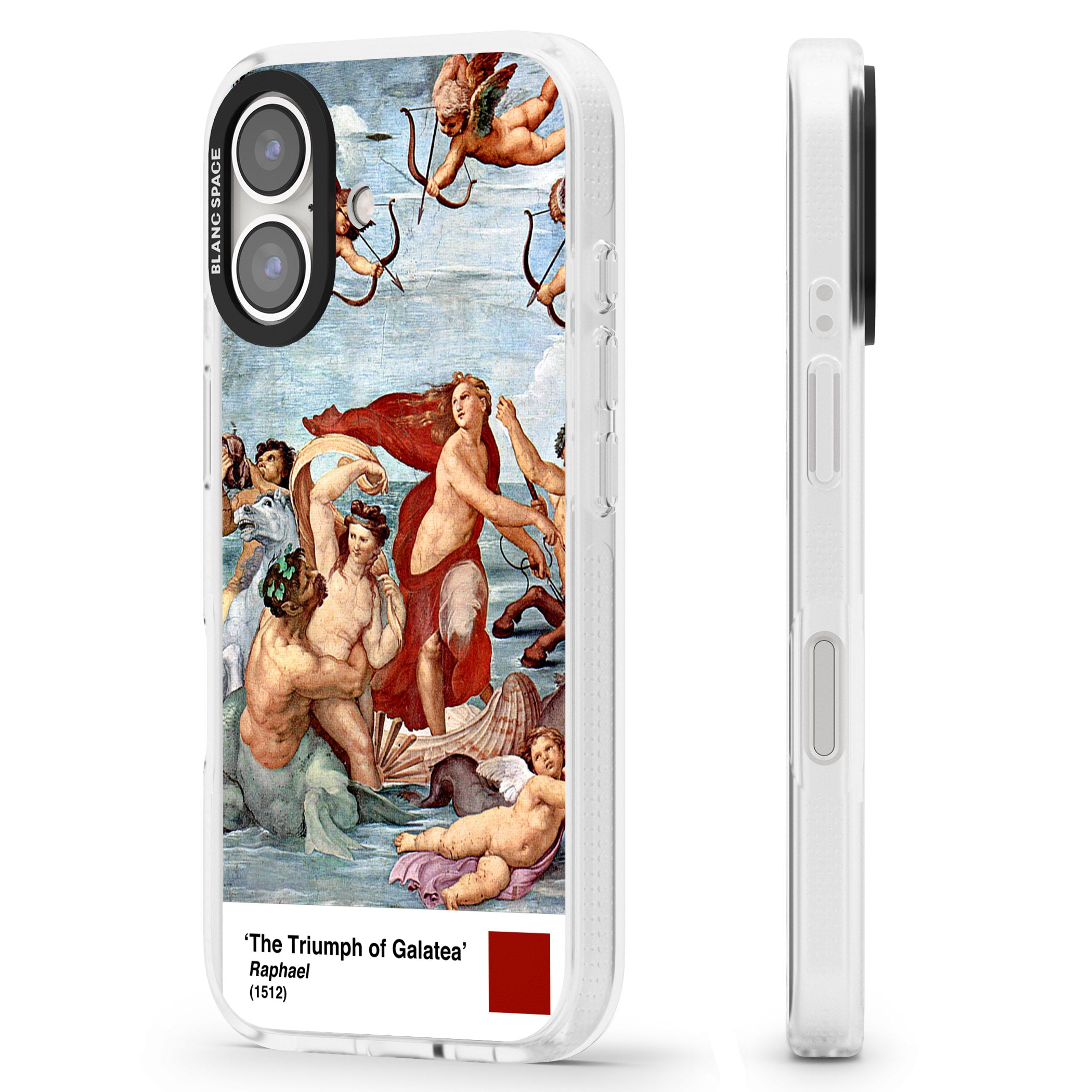 The Triumph of Galatea iPhone 16 / 16 Plus Clear Case Impact Air - Blanc Space