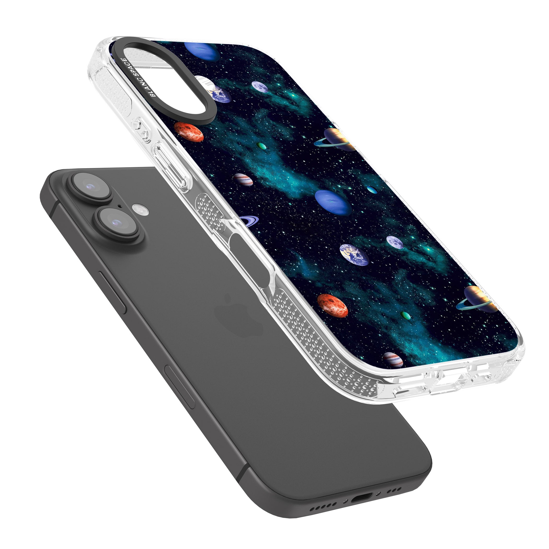 Deep Space iPhone 16 / 16 Plus Clear Case Impact Air - Blanc Space