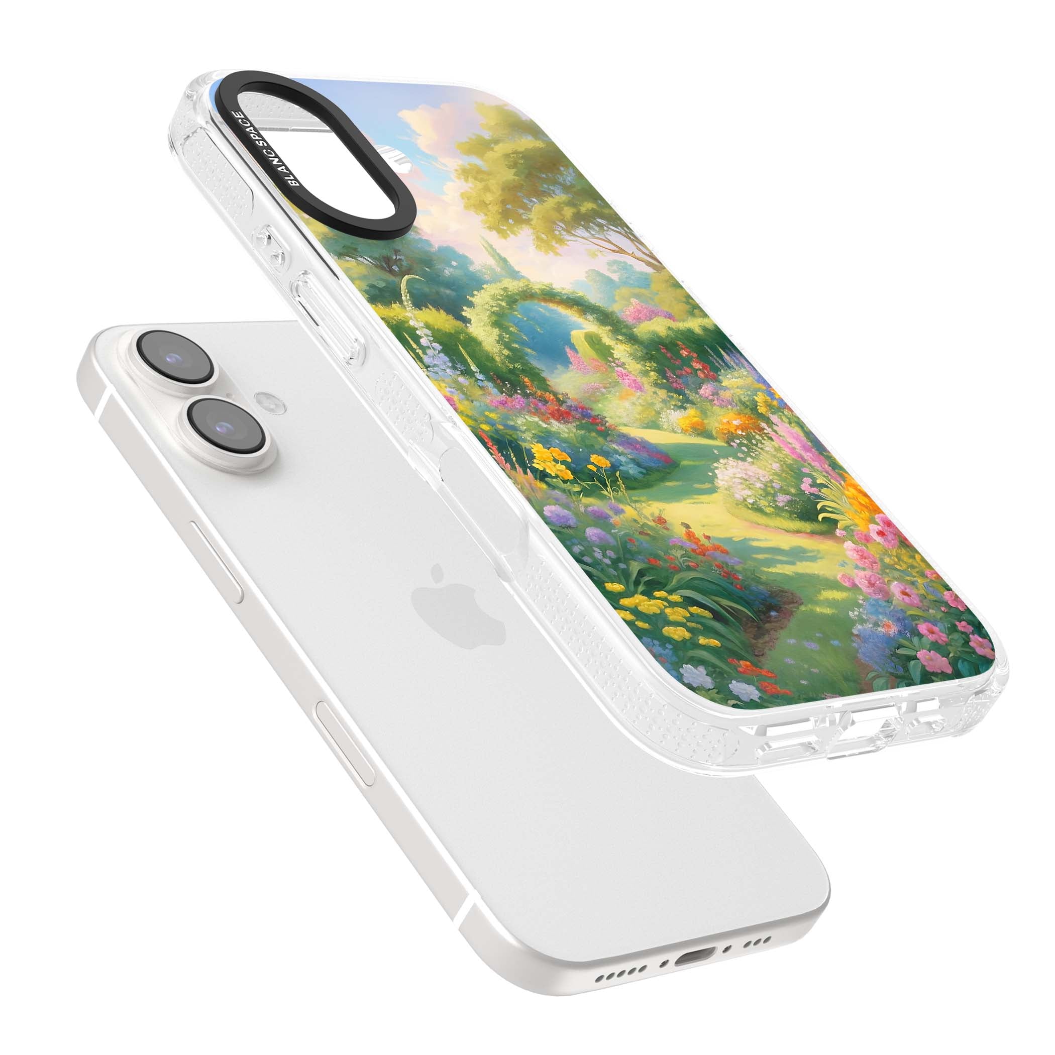 The Painter's Garden floral iPhone case | Clear Case Impact Air case for iPhone 16, iPhone 16 Plus