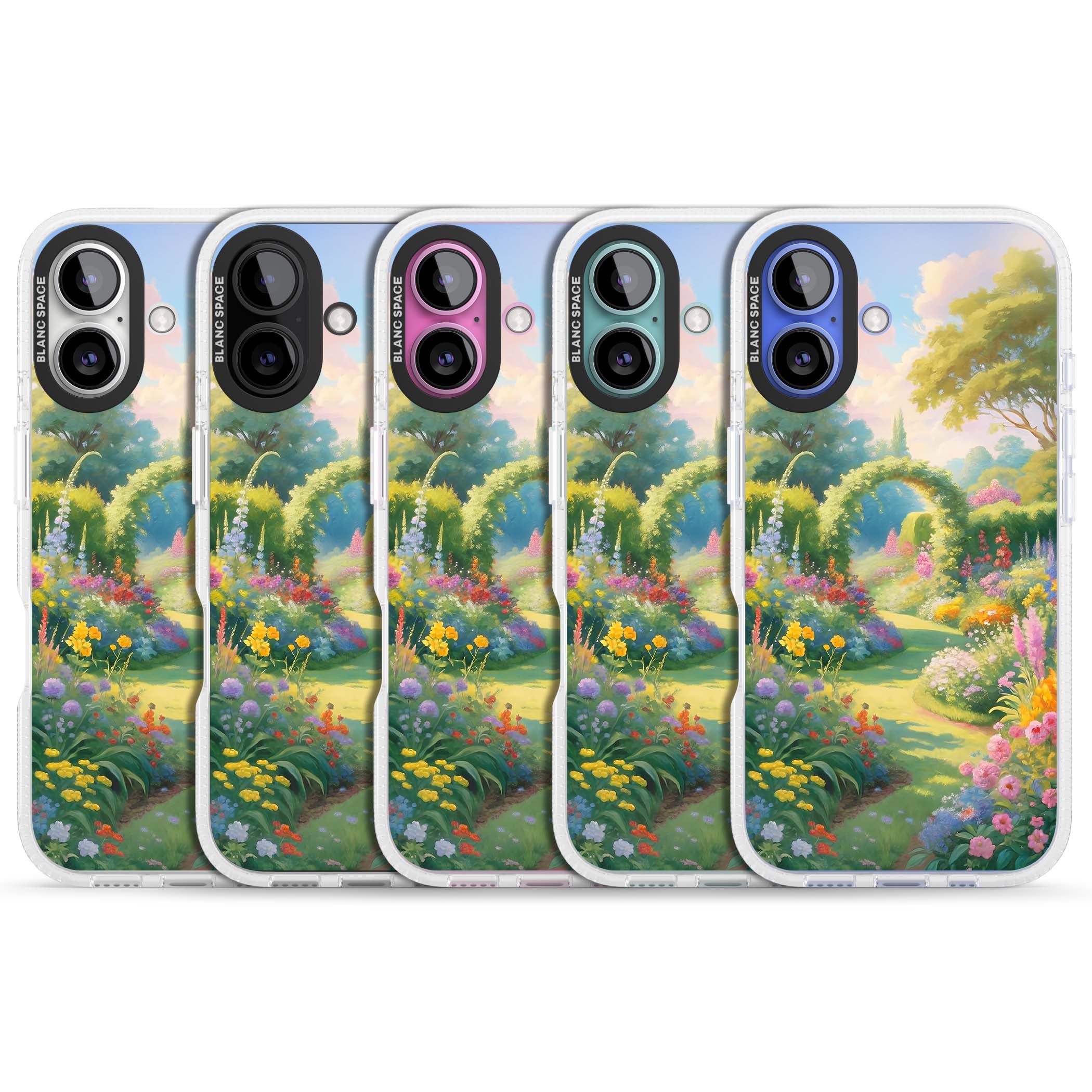 The Painter's Garden floral iPhone case | Clear Case Impact Air case for iPhone 16, iPhone 16 Plus