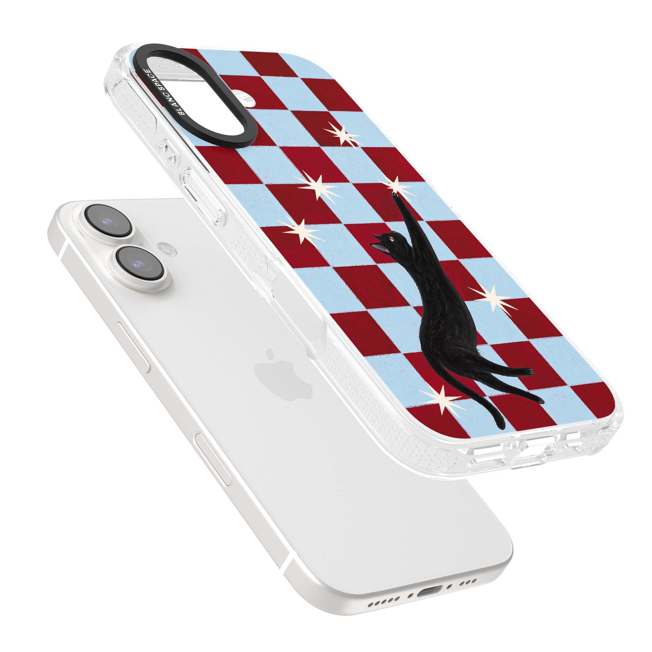 Starlit Kitty animals iPhone case | Clear Case Impact Air case for iPhone 16, iPhone 16 Plus