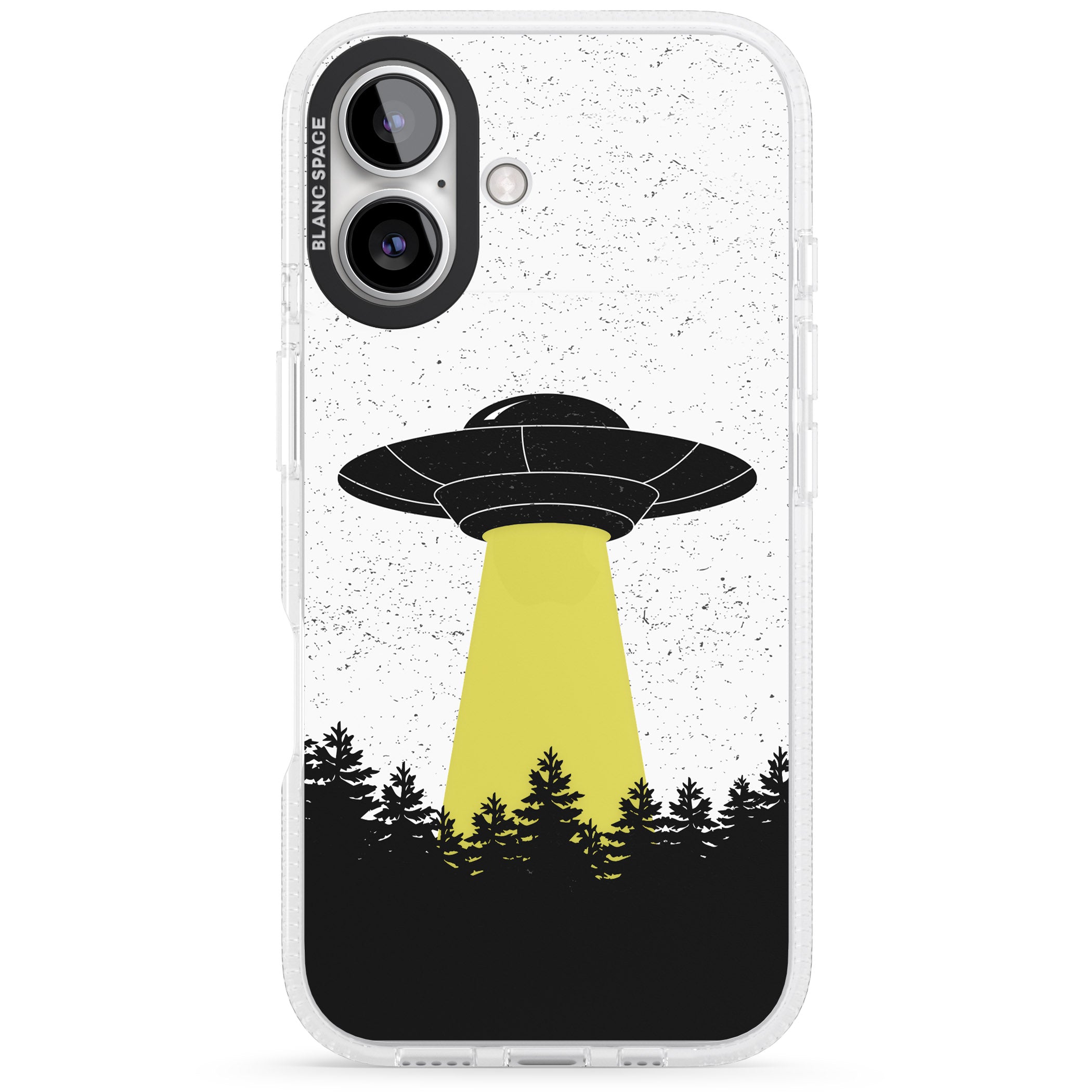 Alien Abduction iPhone 16 / 16 Plus Clear Case Impact Air - Blanc Space
