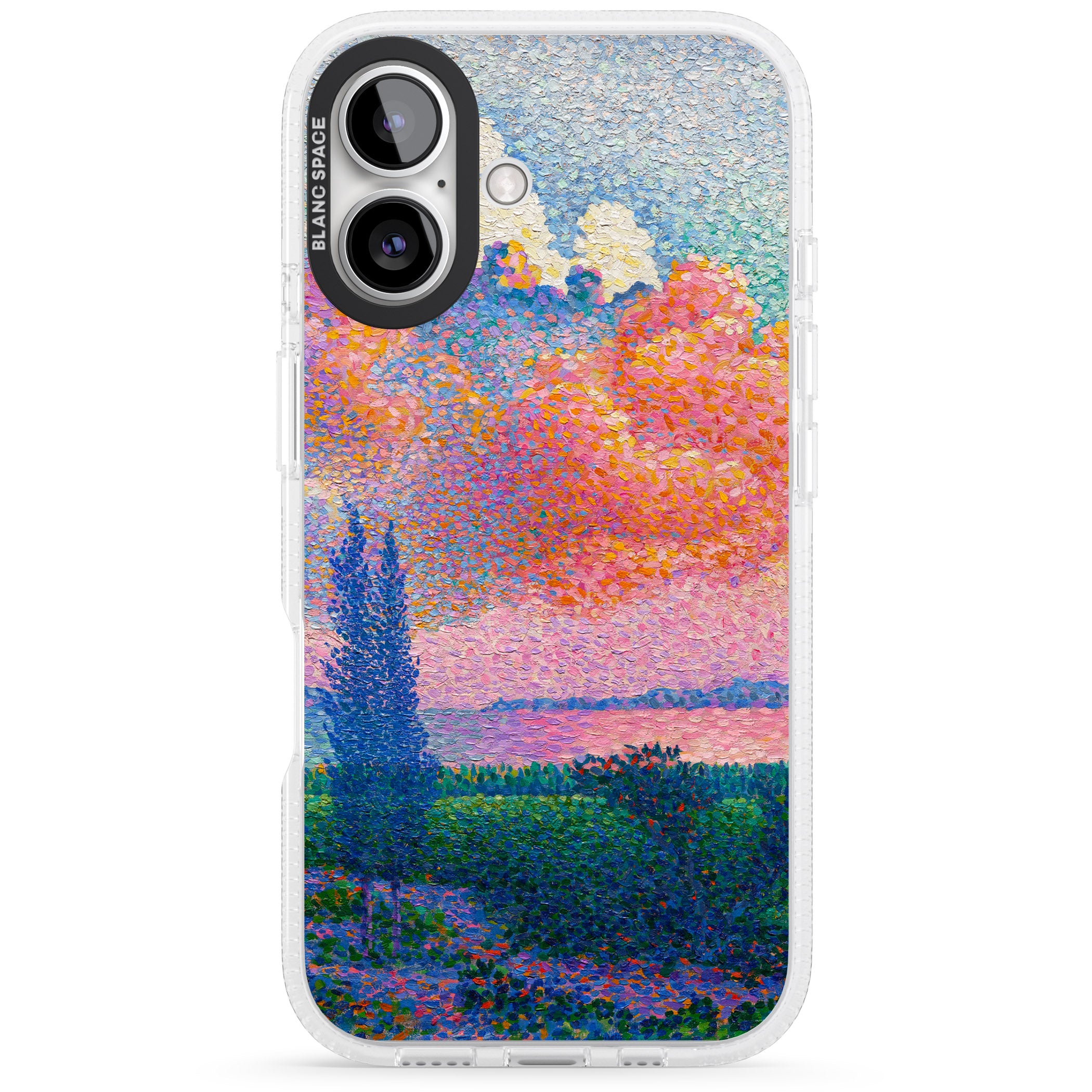 Spring's Garden iPhone 16 / 16 Plus Clear Case Impact Air - Blanc Space