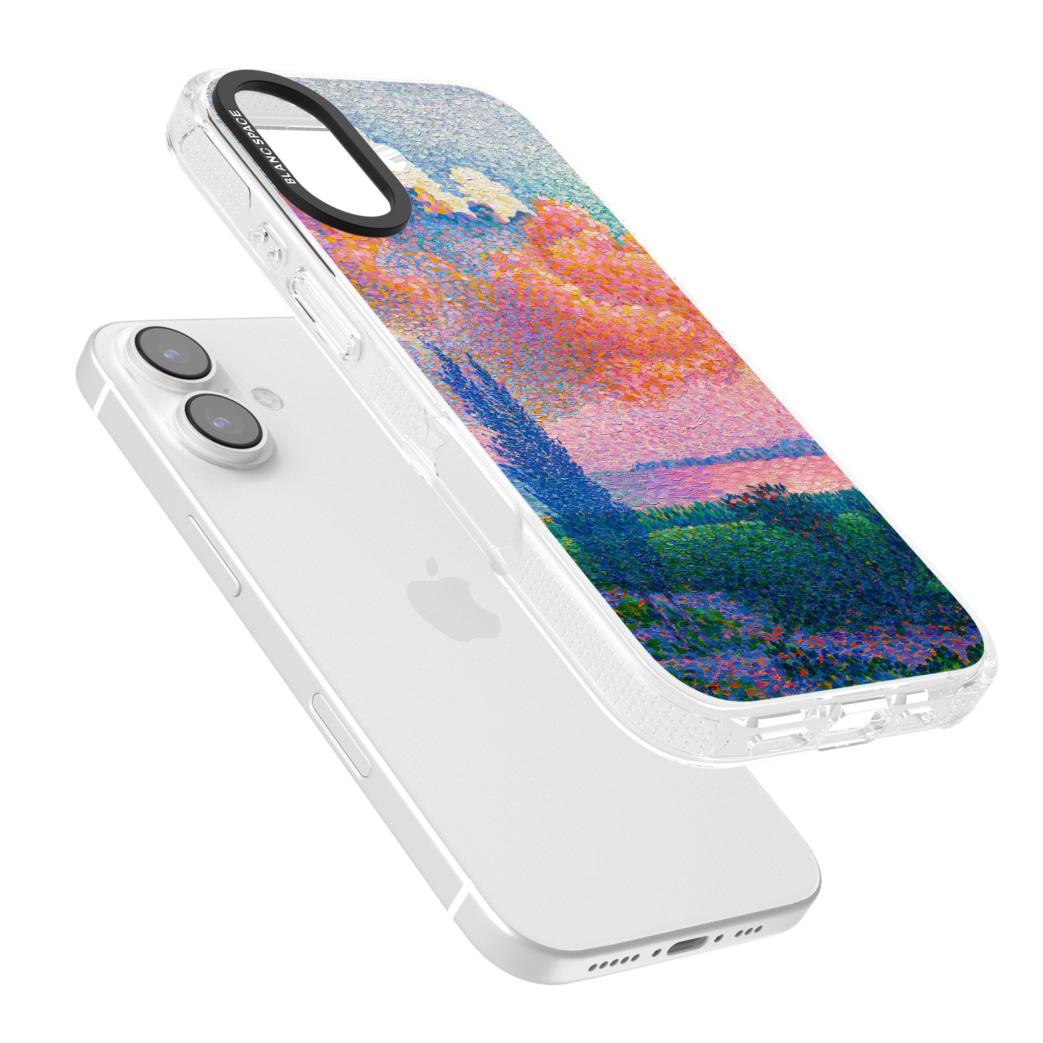 Spring's Garden iPhone 16 / 16 Plus Clear Case Impact Air - Blanc Space