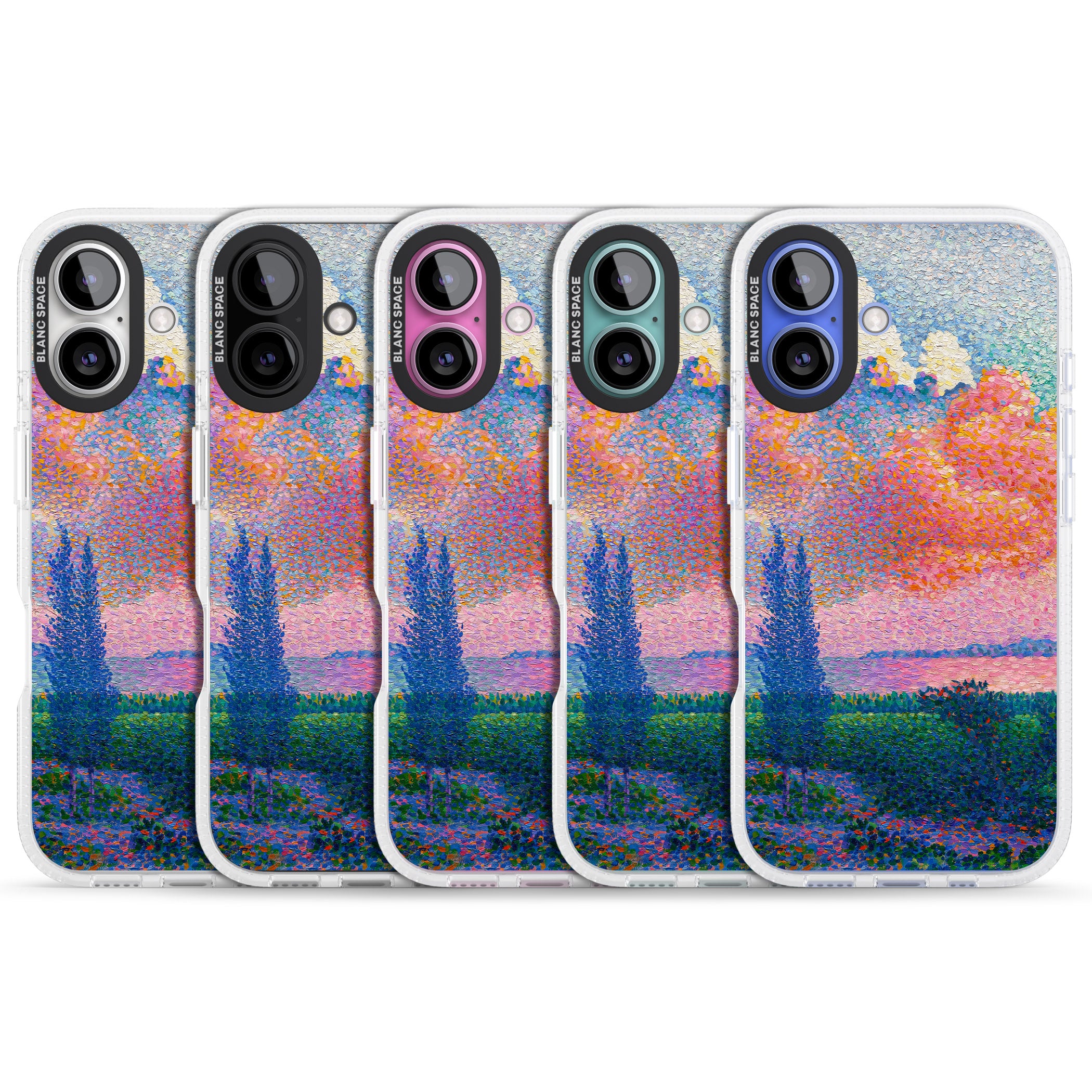 Spring's Garden iPhone 16 / 16 Plus Clear Case Impact Air - Blanc Space