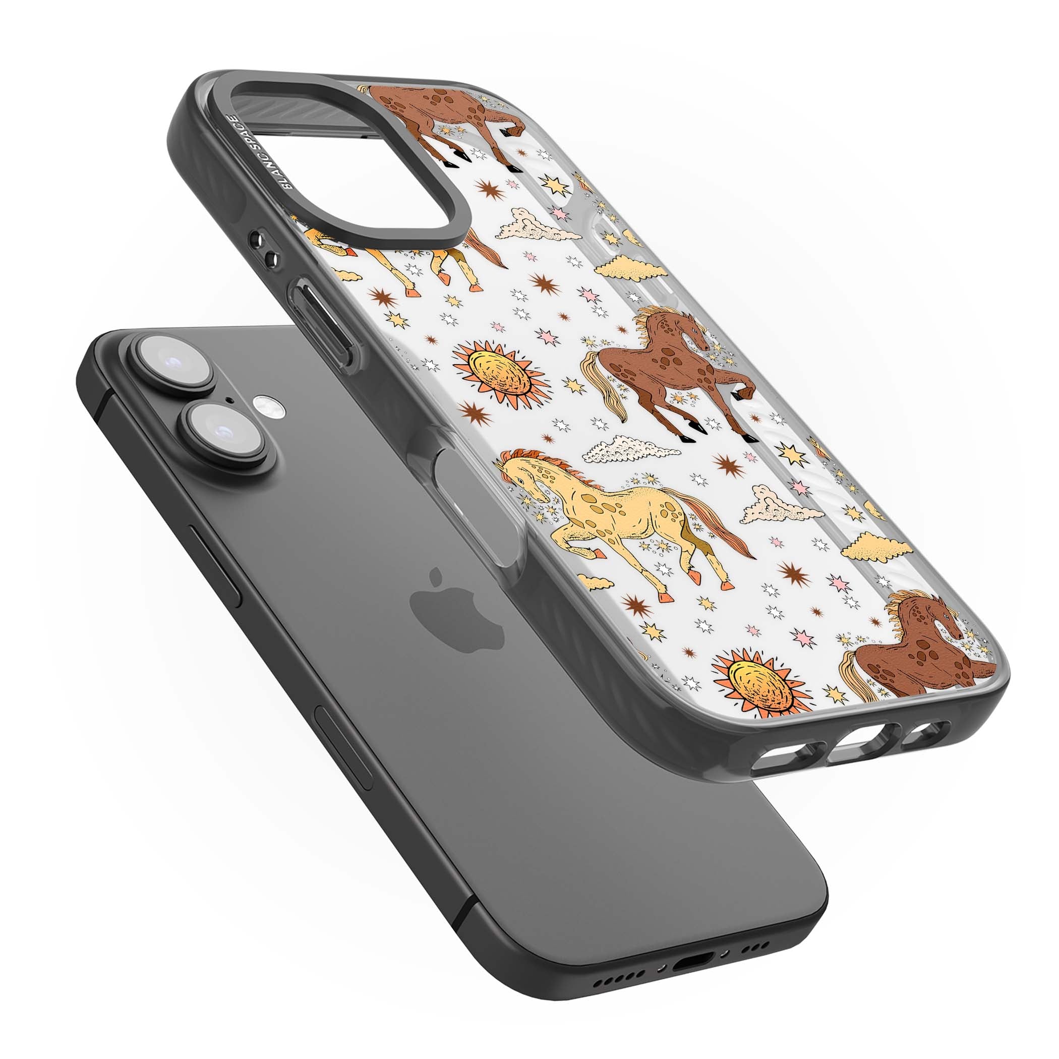 Elevate Your Phone'S Style With This Boho Celestial Sun & Eye Phone Case, Featuring A Mystical Blend Of Suns, All-Seeing Eyes, Butterflies, Stars, And