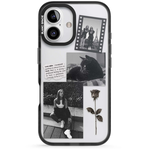 Personalised Black & White Scrapbook Photos