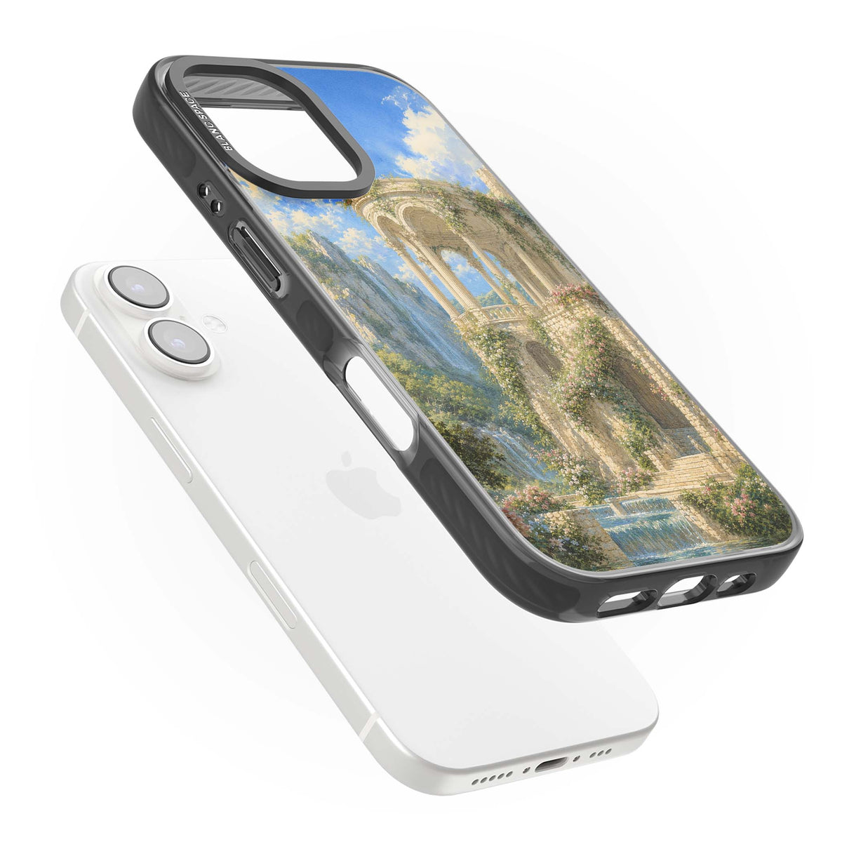 Palace Pavilion fairycore iPhone case | Black Impact case for iPhone 16, iPhone 16 Plus