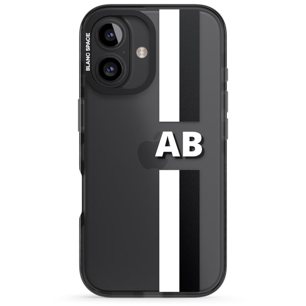 Personalised Bold Two Stripe Name