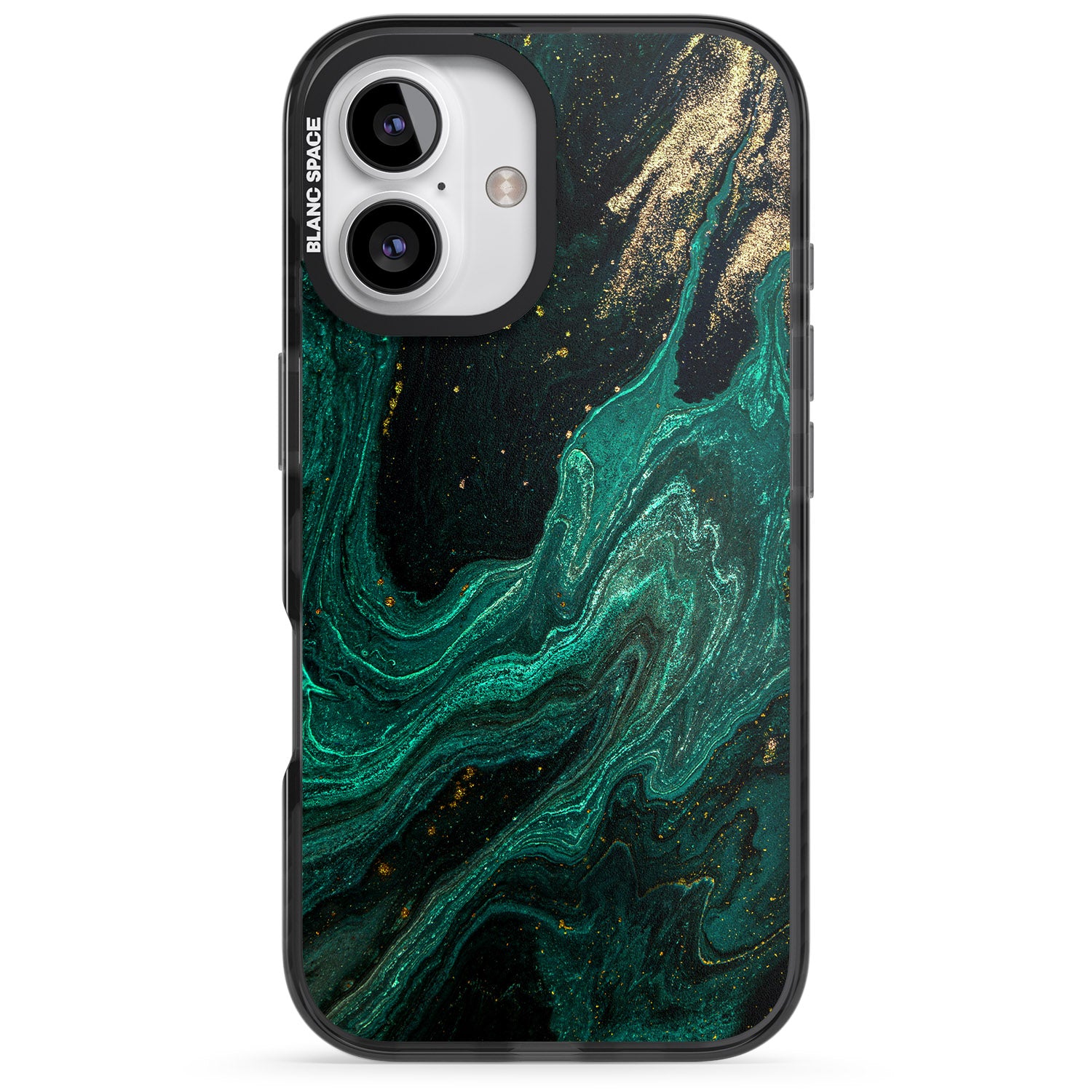 iPhone 16 Pro Max Emerald Lagoon Black Impact Phone Case