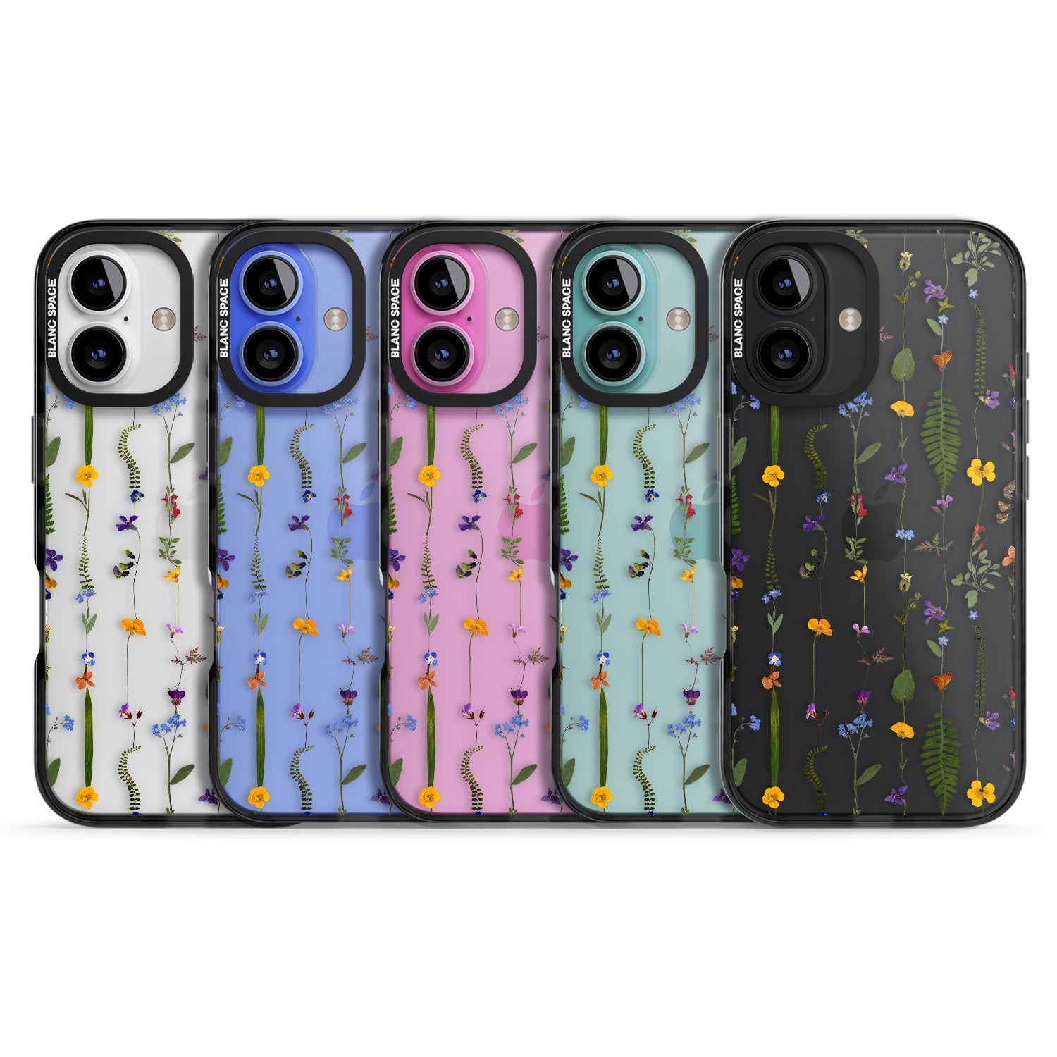 iPhone 16 Pro Max Wildflower Chain Black Impact Phone Case