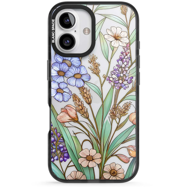 Glass Lavenders & Daisies