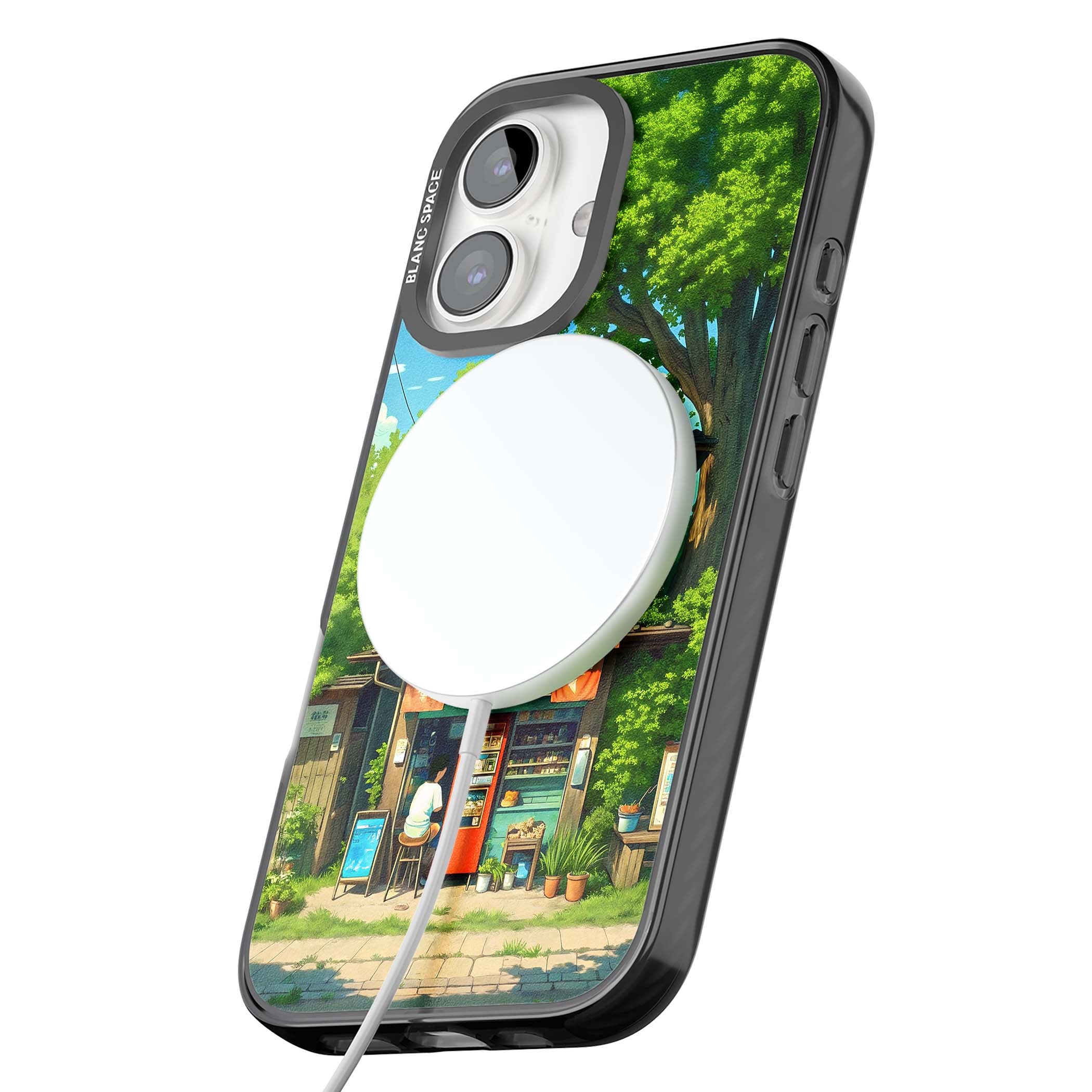 Countryside Kiosk for her iPhone case | Black Impact Magsafe case for iPhone 16, iPhone 16 Plus