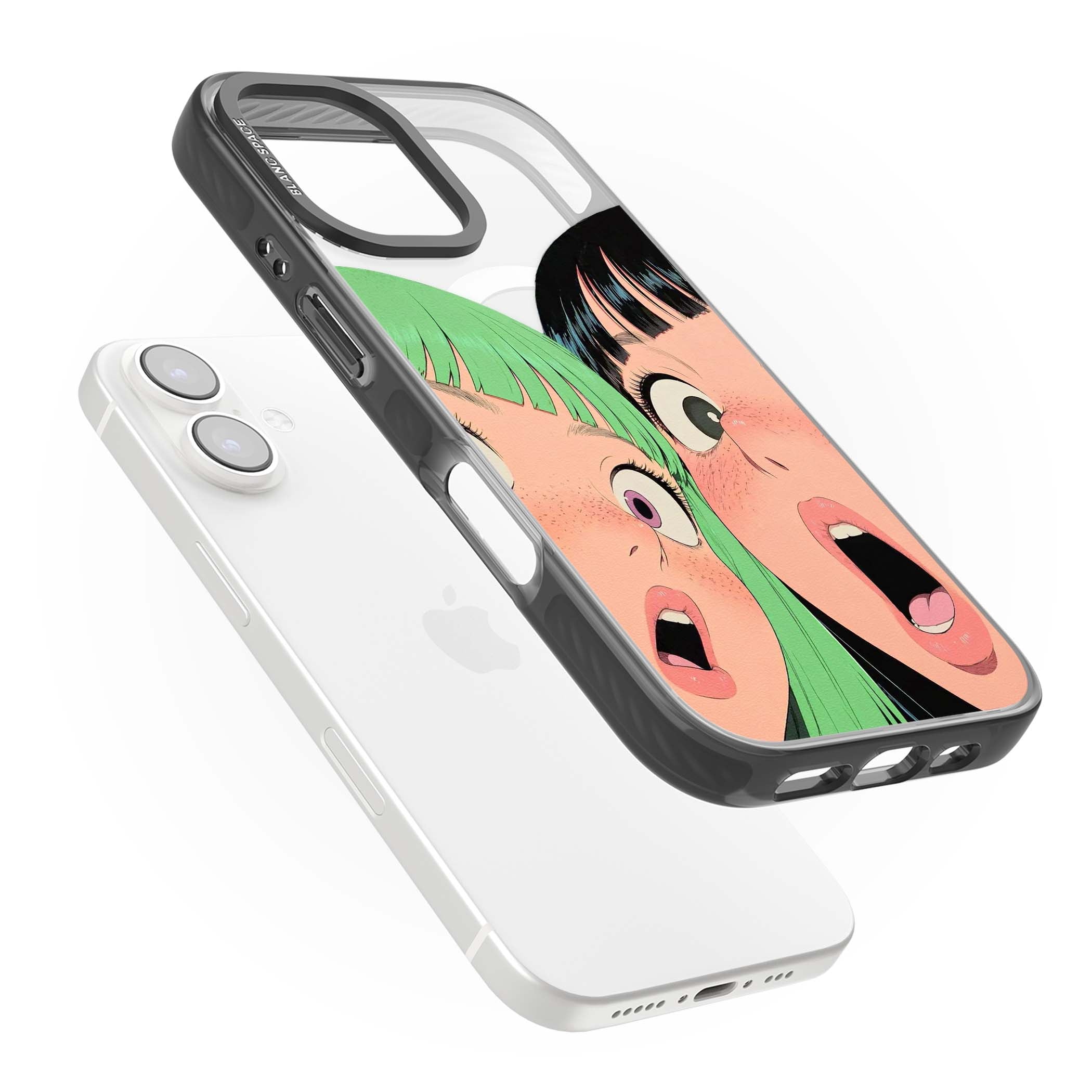 Gasp for her iPhone case | Black Impact Magsafe case for iPhone 16, iPhone 16 Plus