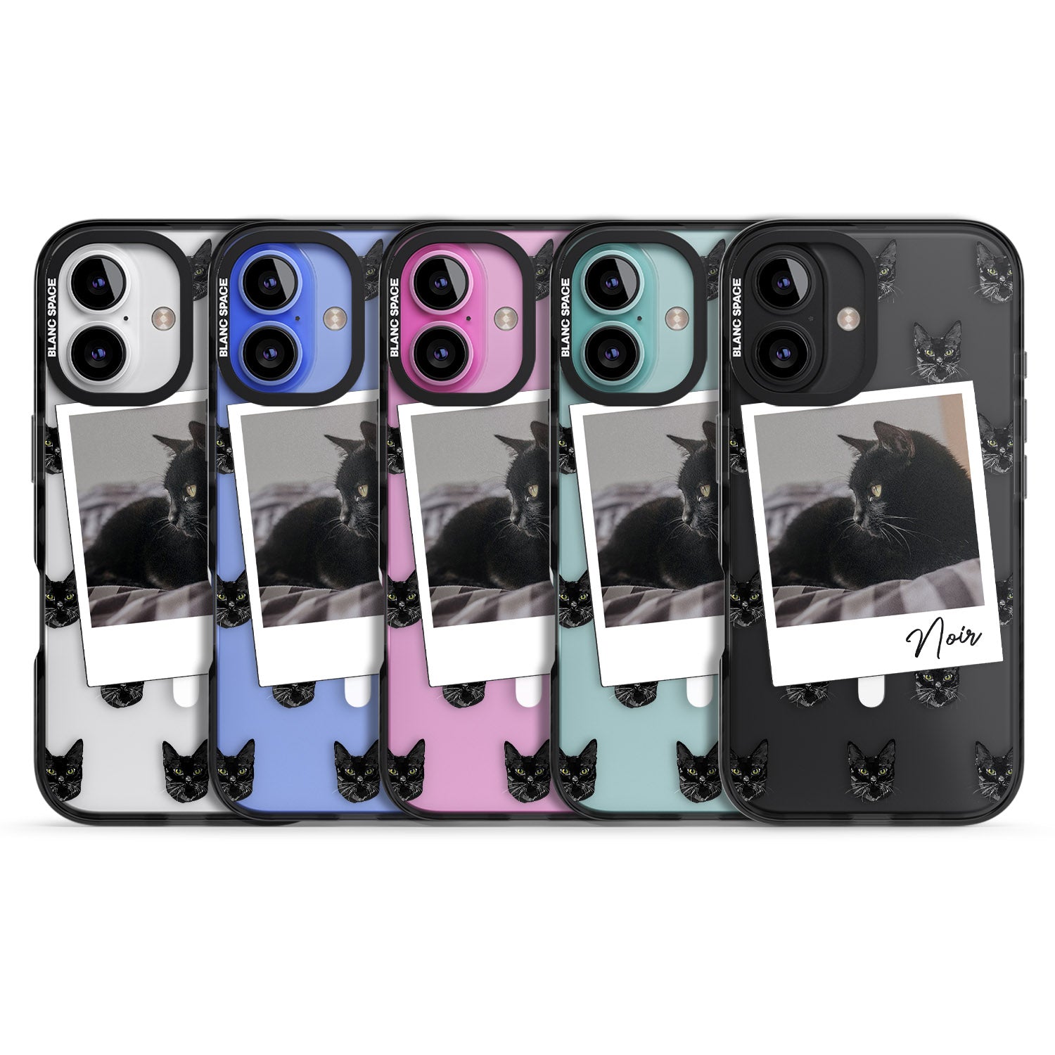 iPhone 16 Pro Max Personalised Bombay Cat Photo Black Impact Phone Case