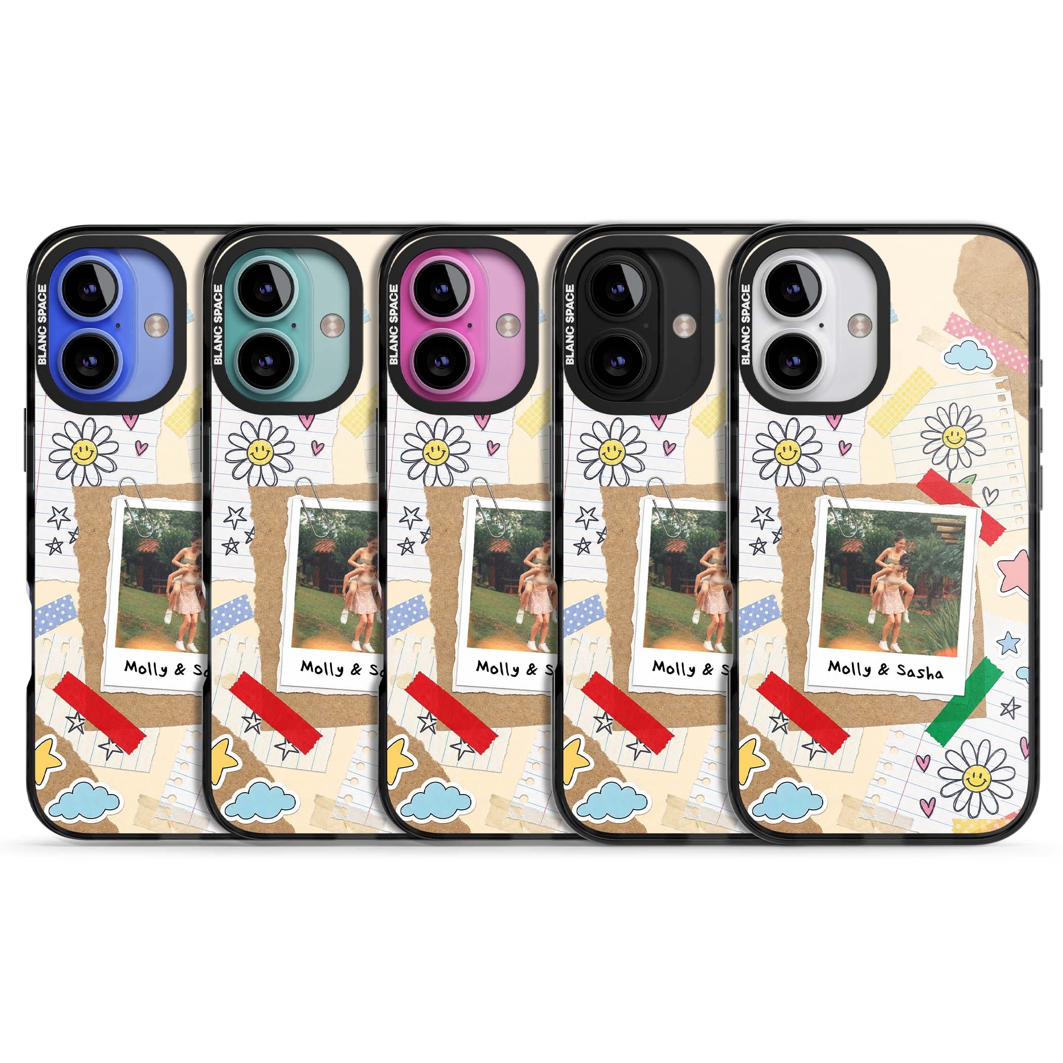 Scrapbook Photo coquette iPhone case | Black Impact Magsafe case for iPhone 16, iPhone 16 Plus