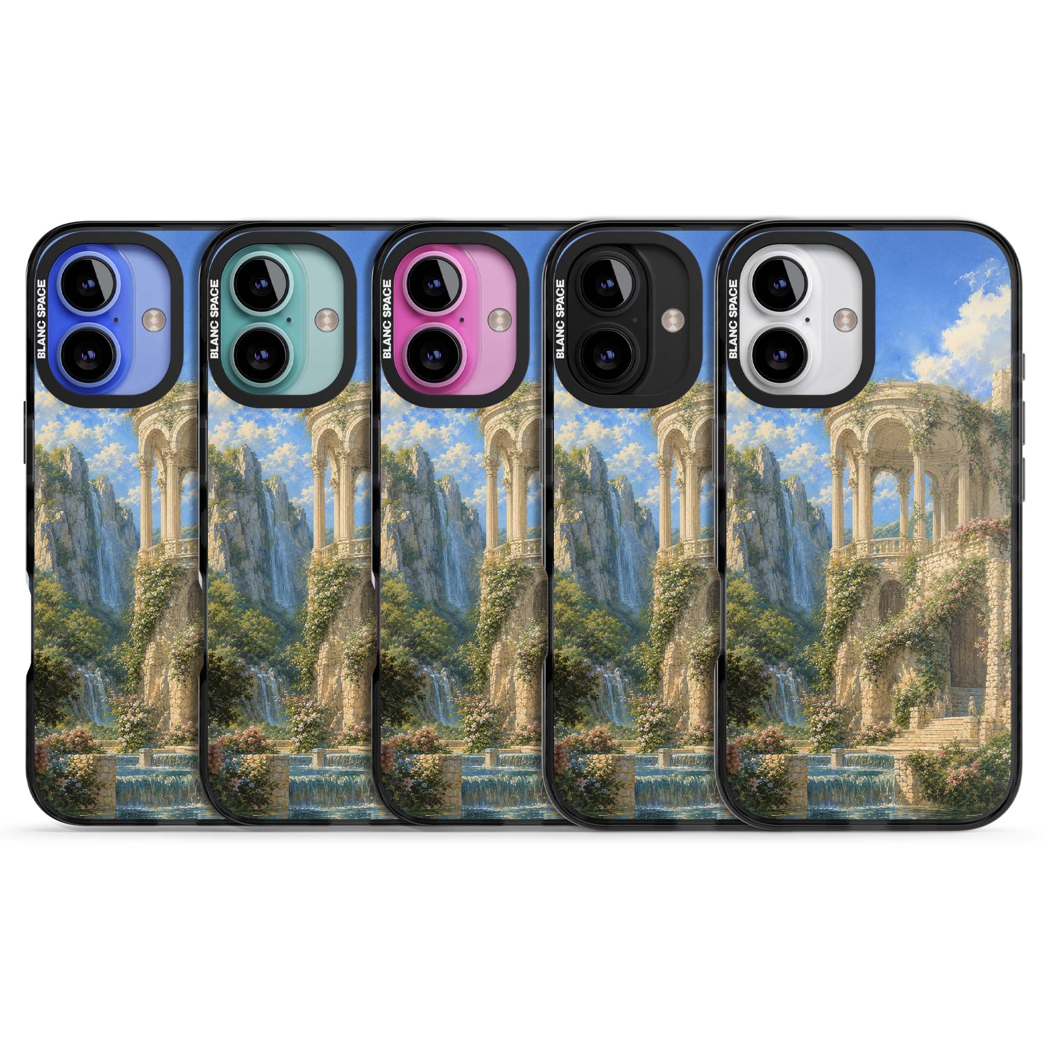 Palace Pavilion fairycore iPhone case | Black Impact Magsafe case for iPhone 16, iPhone 16 Plus