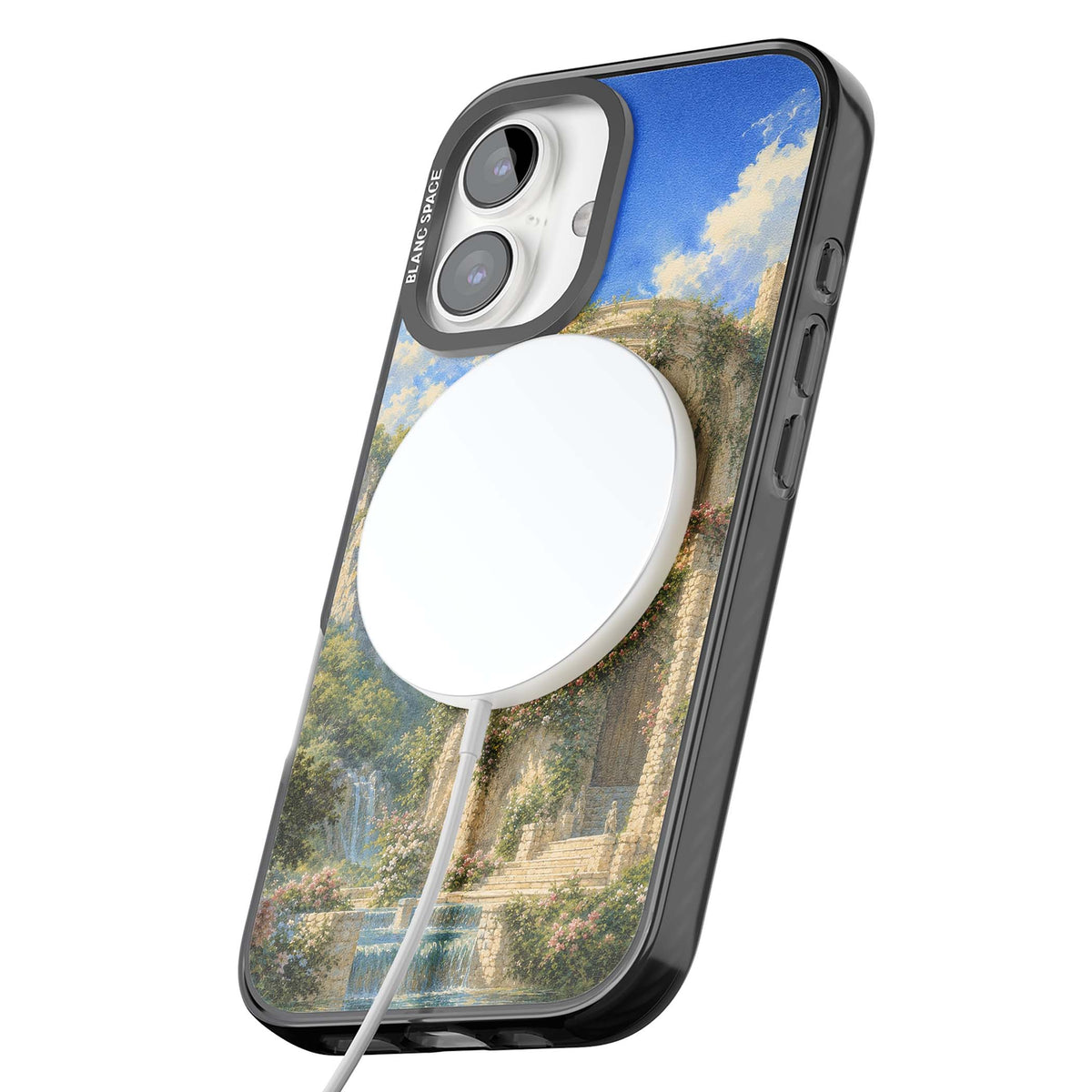 Palace Pavilion fairycore iPhone case | Black Impact Magsafe case for iPhone 16, iPhone 16 Plus
