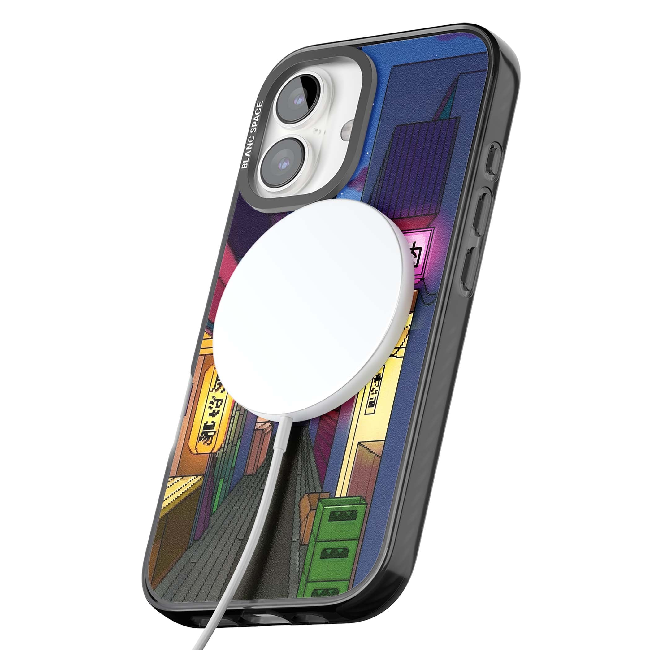 Nights In The Yokocho for him iPhone case | Black Impact Magsafe case for iPhone 16, iPhone 16 Plus