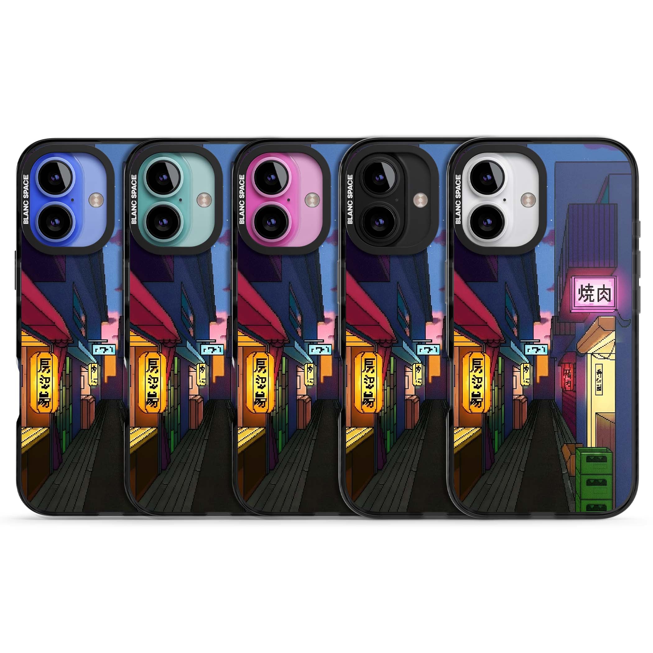 Nights In The Yokocho for him iPhone case | Black Impact case for iPhone 16, iPhone 16 Plus