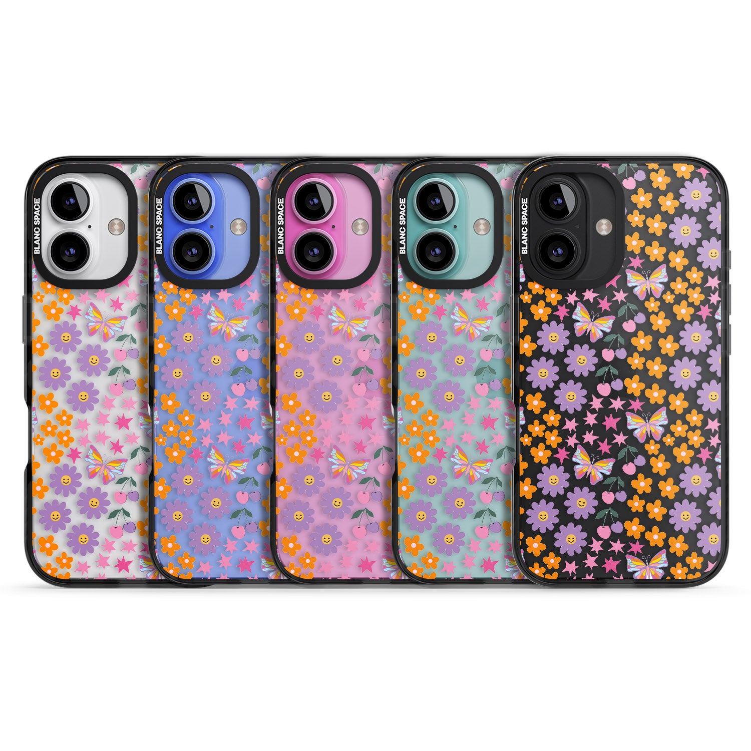 iPhone 16 Pro Max Botanical Bombardment Black Impact Phone Case