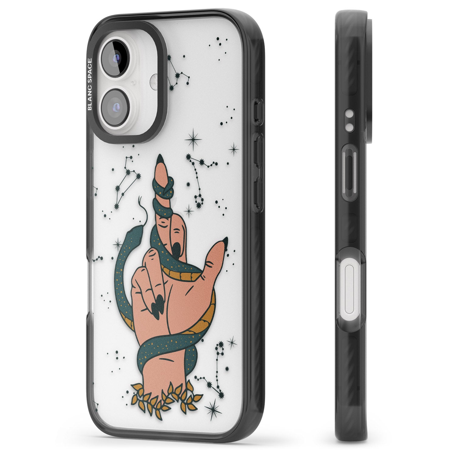 iPhone 16 Pro Max Snakes, Stars and Cynicism Black Impact Phone Case