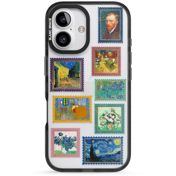 Coloured Vintage Art Stamps