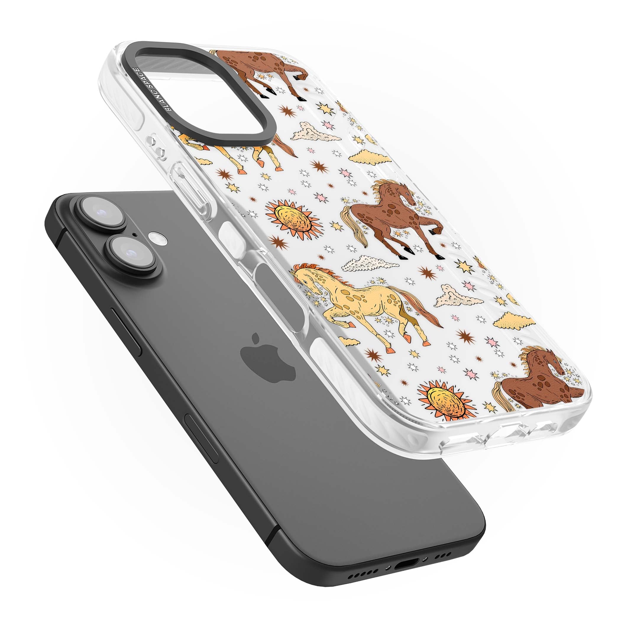 Elevate Your Phone'S Style With This Boho Celestial Sun & Eye Phone Case, Featuring A Mystical Blend Of Suns, All-Seeing Eyes, Butterflies, Stars, And