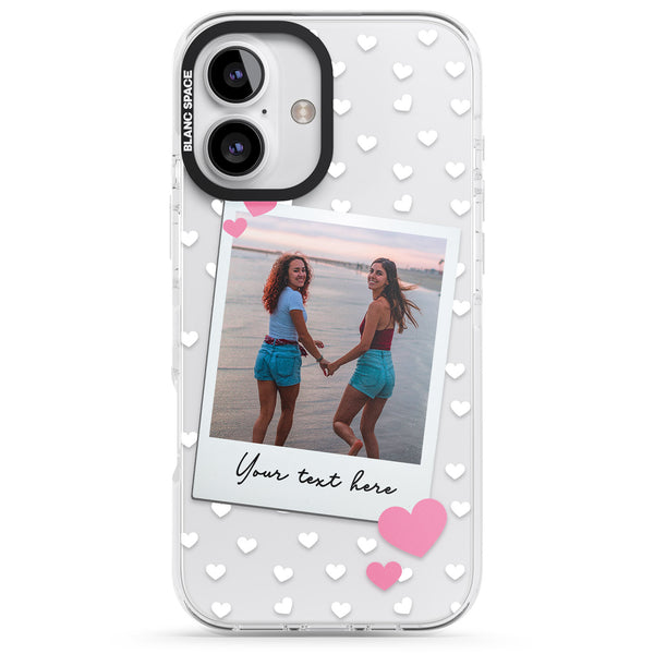 Personalised Hearts Instant Camera Photo