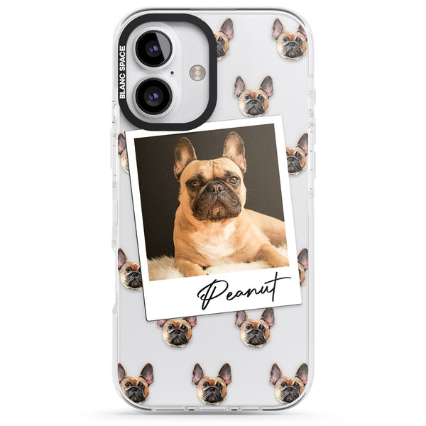 Personalised Tan French Bulldog Instant Camera Photo