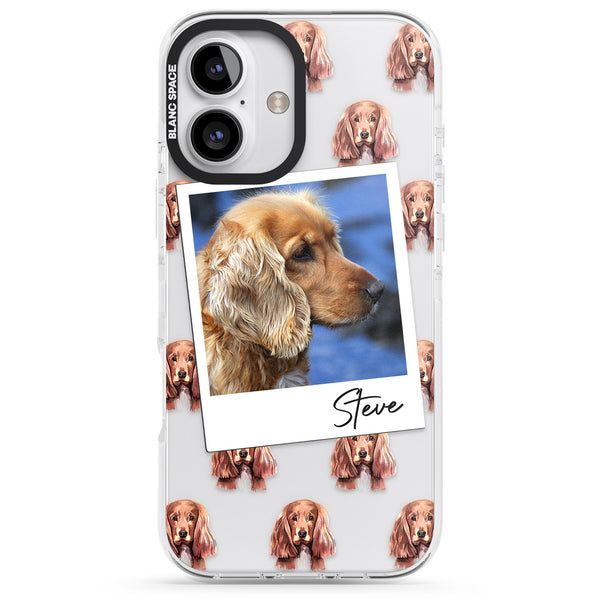 Personalised Cocker Spaniel Instant Camera Photo