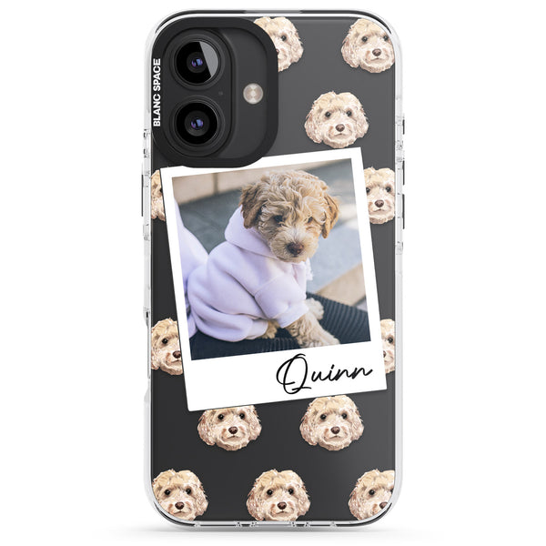 Personalised Cream Cockapoo Instant Camera Photo