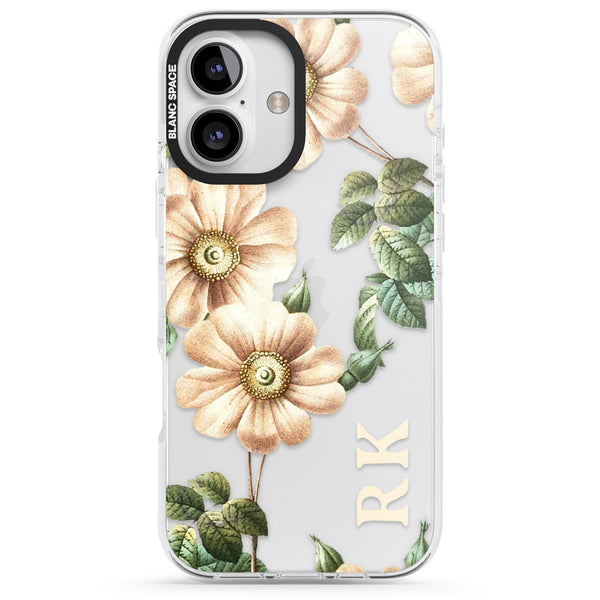 Personalised Vintage Floral Anemone
