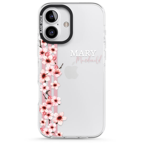 Personalised Cherry Blossom Stripe