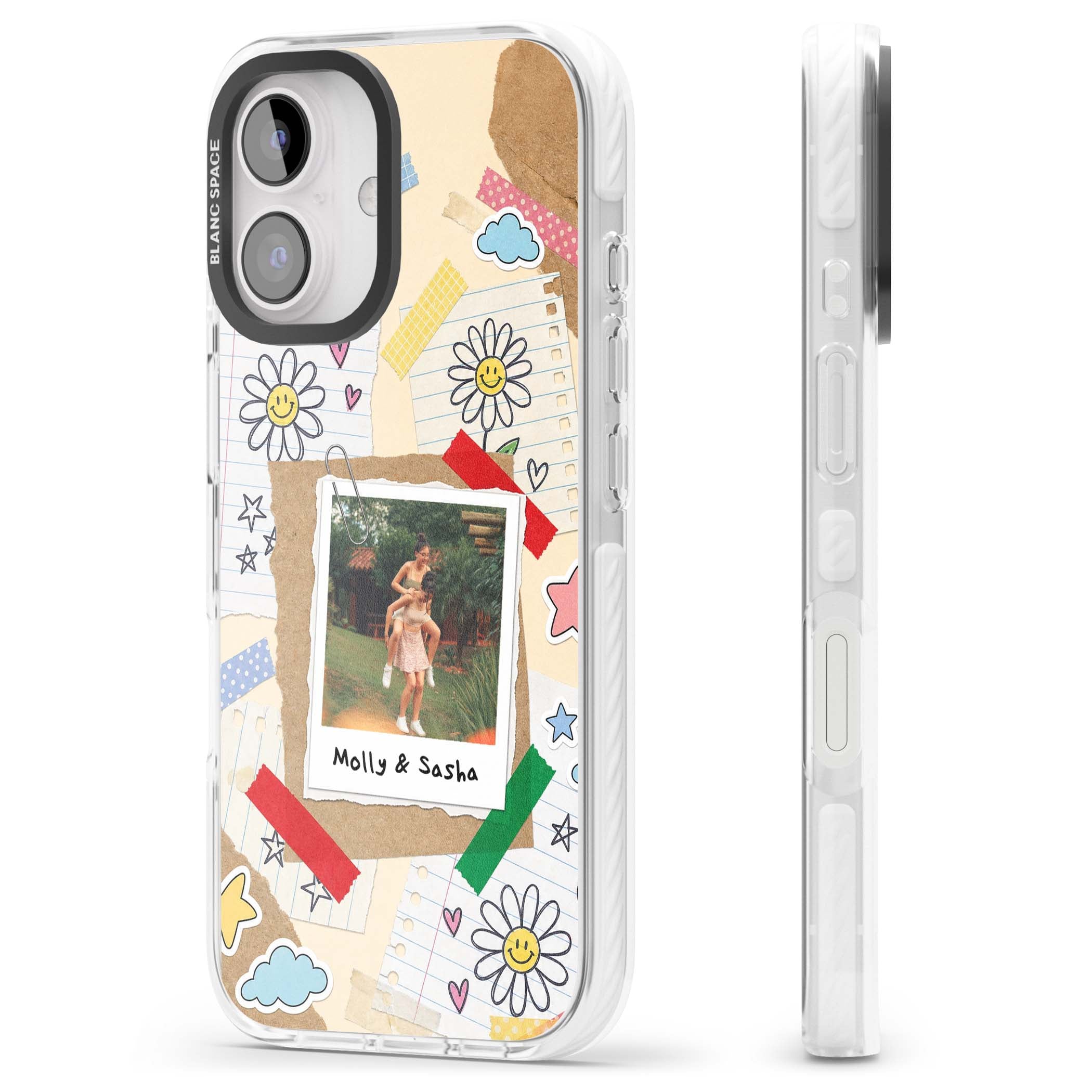 Scrapbook Photo coquette iPhone case | Clear Impact case for iPhone 16, iPhone 16 Plus