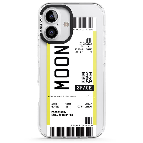 Personalised Moon Travel Ticket