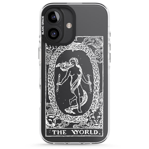 Personalised The World Tarot Card (White)